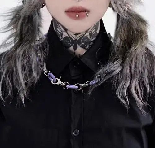 Japanese Brand Fashion hip hop choker necklace Size ONE SIZE - 3 Thumbnail
