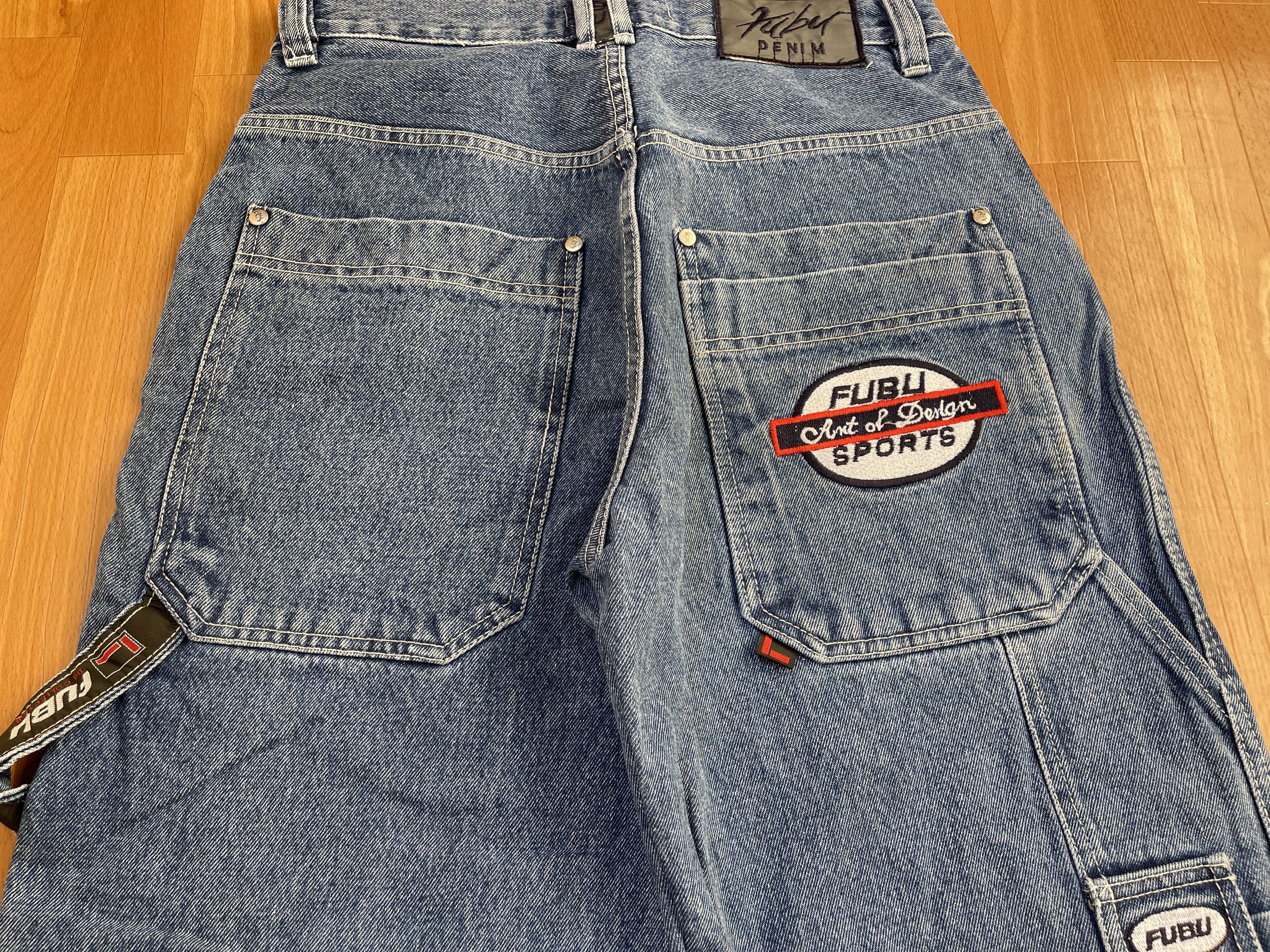 Fubu FUBU jeans, vintage baggy jeans, 90s hip hop skater Y2K 32 Size US 32 / EU 48 - 6 Thumbnail