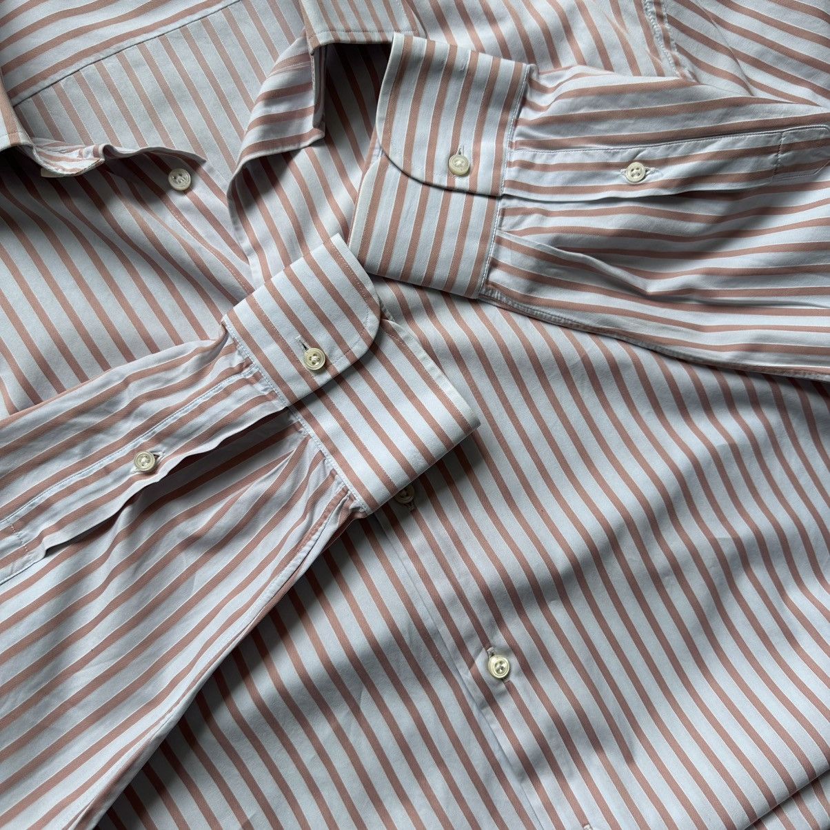 Ermenegildo Zegna Luxury 46/18 Ermenogildo Zegna Stripped Shirt Button Up XXL Size US XL / EU 56 / 4 - 15 Thumbnail
