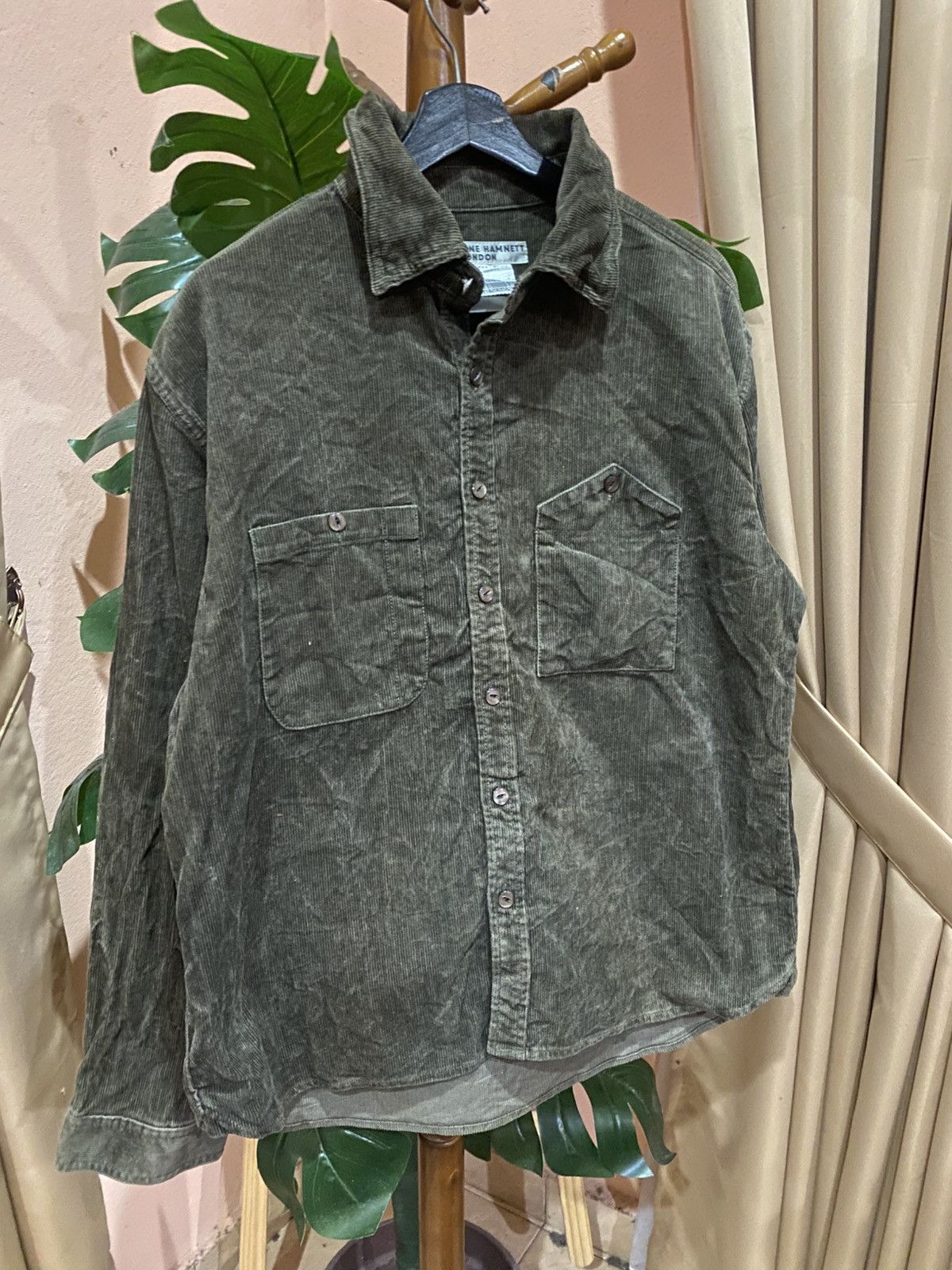 Katharine Hamnett London Katharine Hamnett London Corduroy Shirt Button-Up Workwear Size US L / EU 52-54 / 3 - 3 Thumbnail