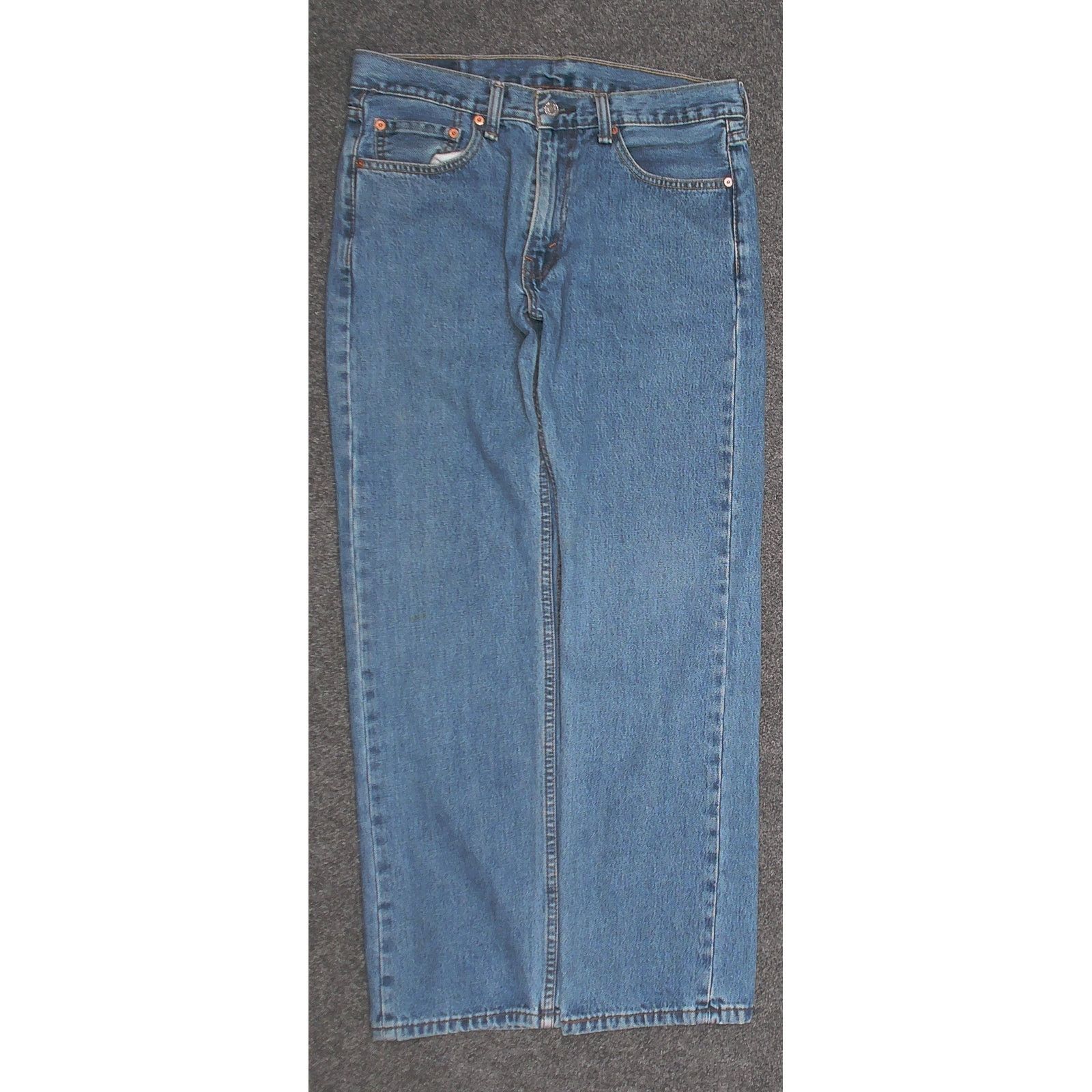 Levi's Levi's 505 Stonewash Straight Leg Jeans 33x32 Size US 33 - 3 Thumbnail