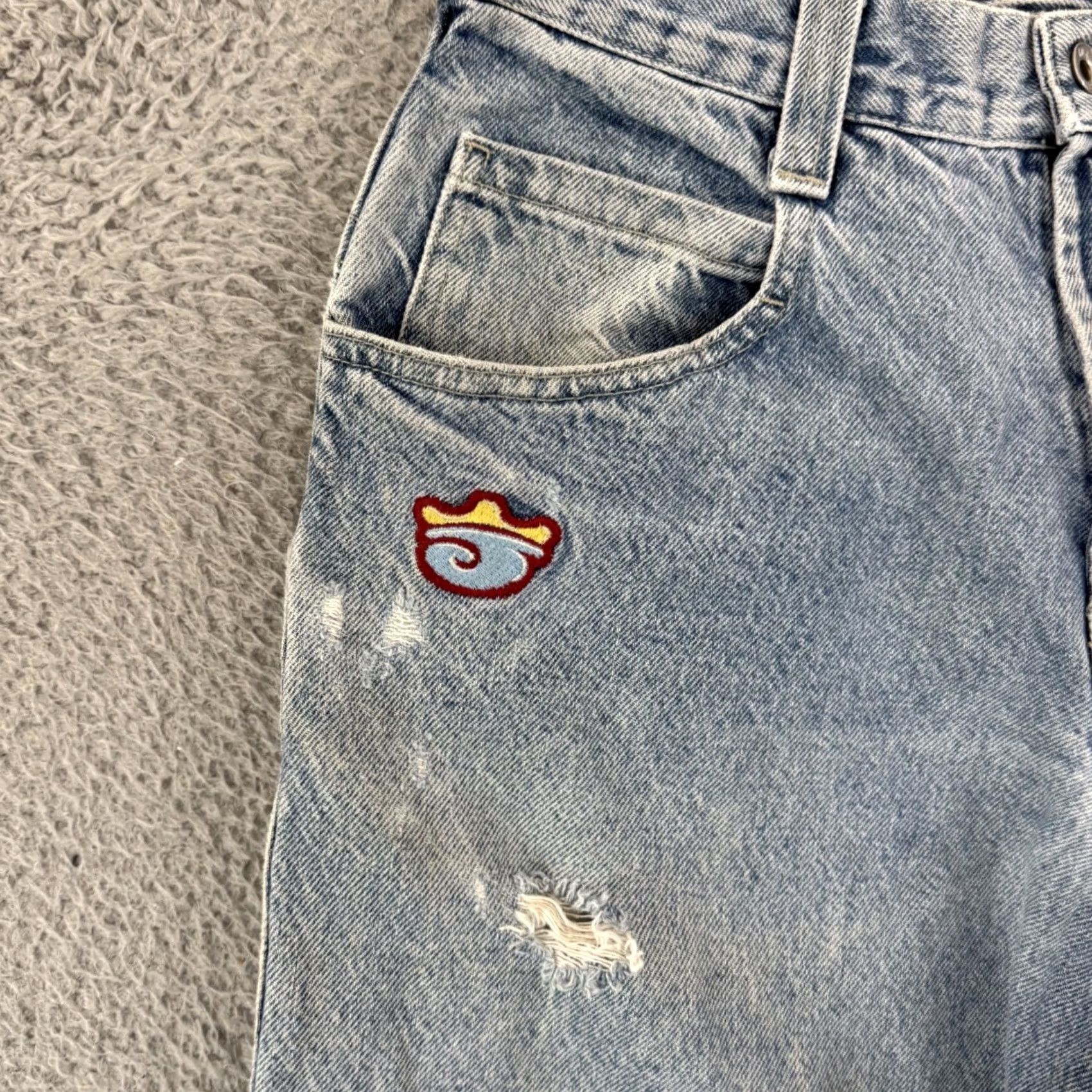 JNCO VINTAGE JNCO Jeans The Ark Mens 30x32 Blue Wide-Leg Baggy 90s Grunge Skate Denim Size US 30 / EU 46 - 4 Thumbnail