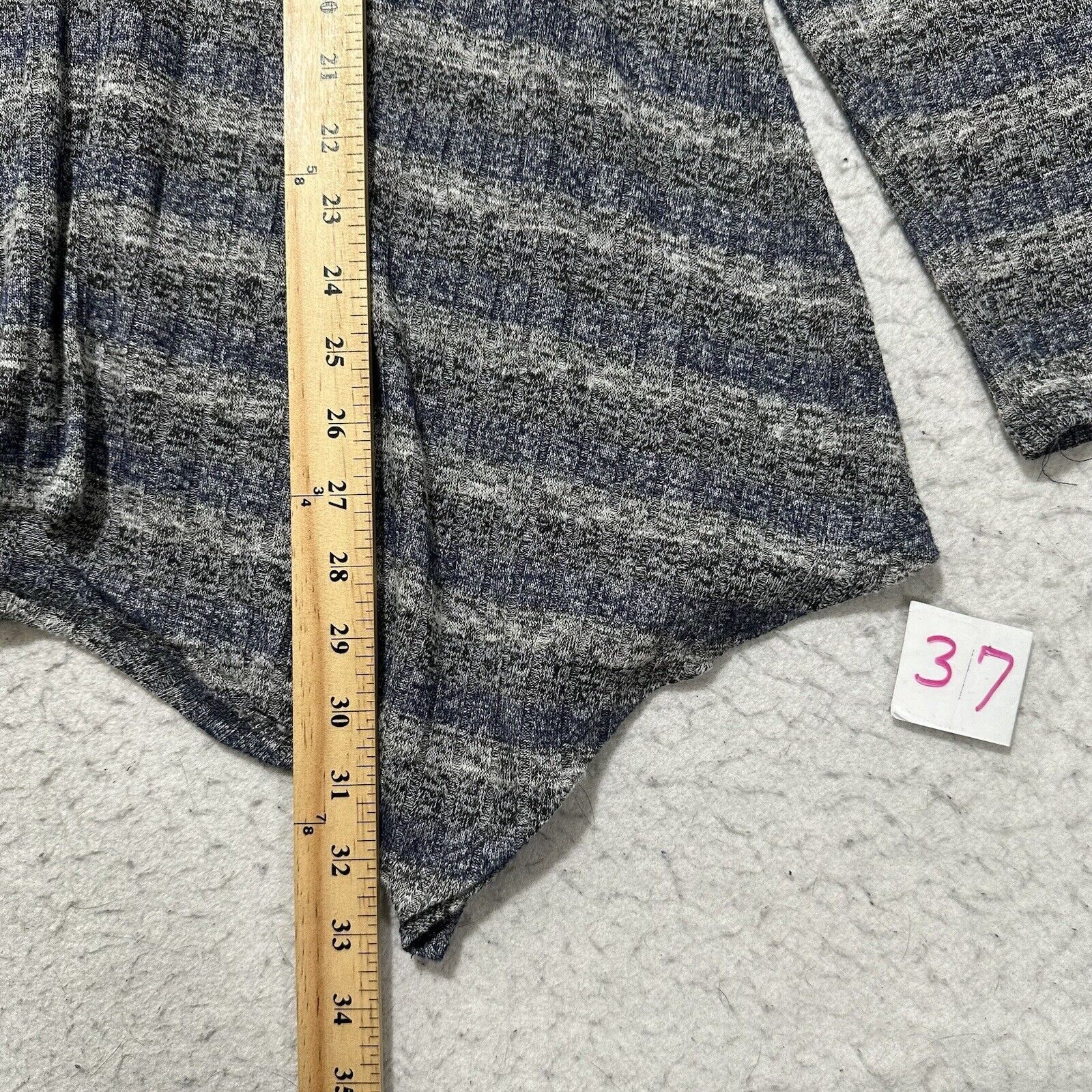 Other Knox Rose XXL Sweater Blue Gray Striped Glitter Sparkle Size XXL / US 16-18 / IT 52-54 - 9 Thumbnail