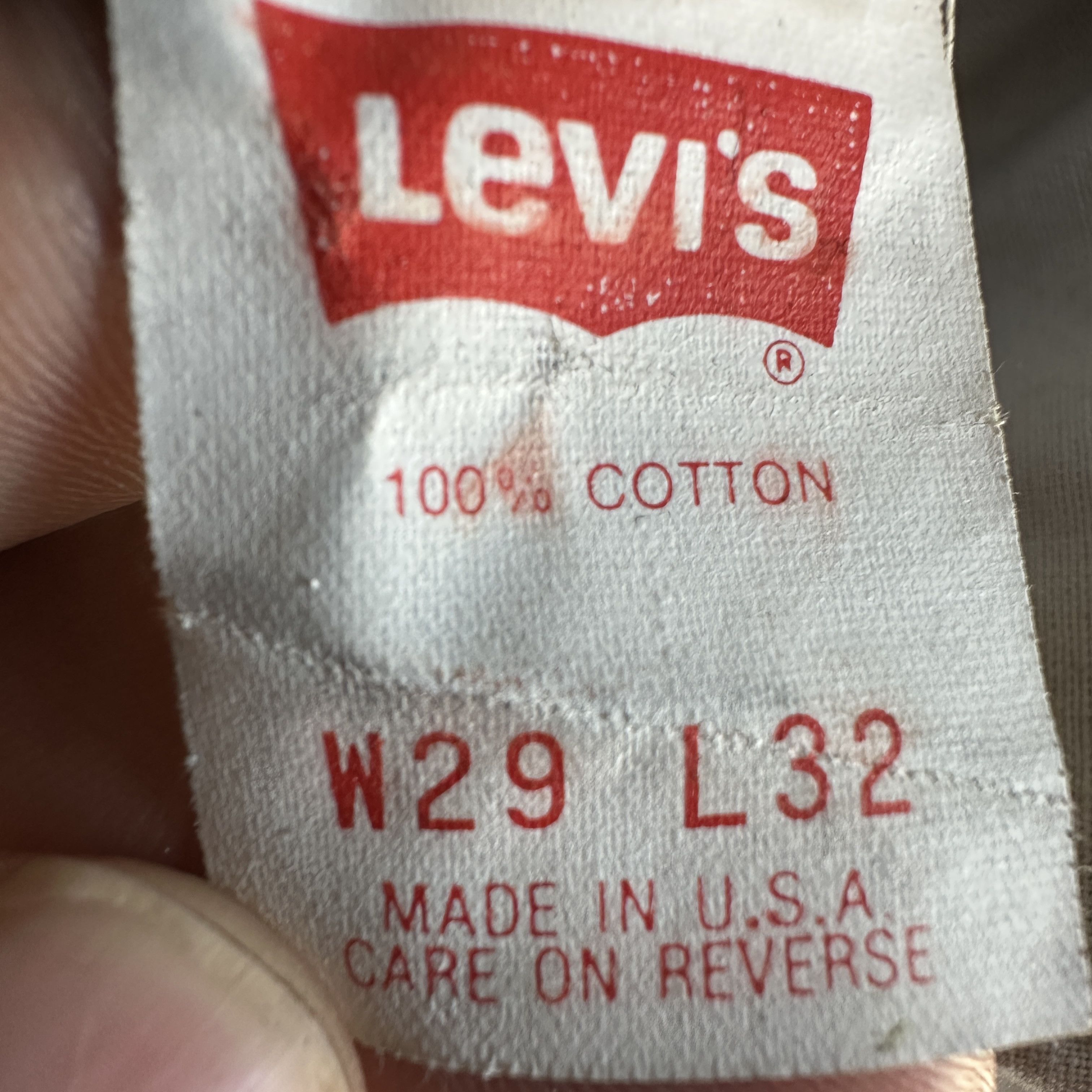 Levi's Vintage Levis 550 Jeans Men's Relaxed Orange Tab Made In USA Size US 29 - 9 Thumbnail