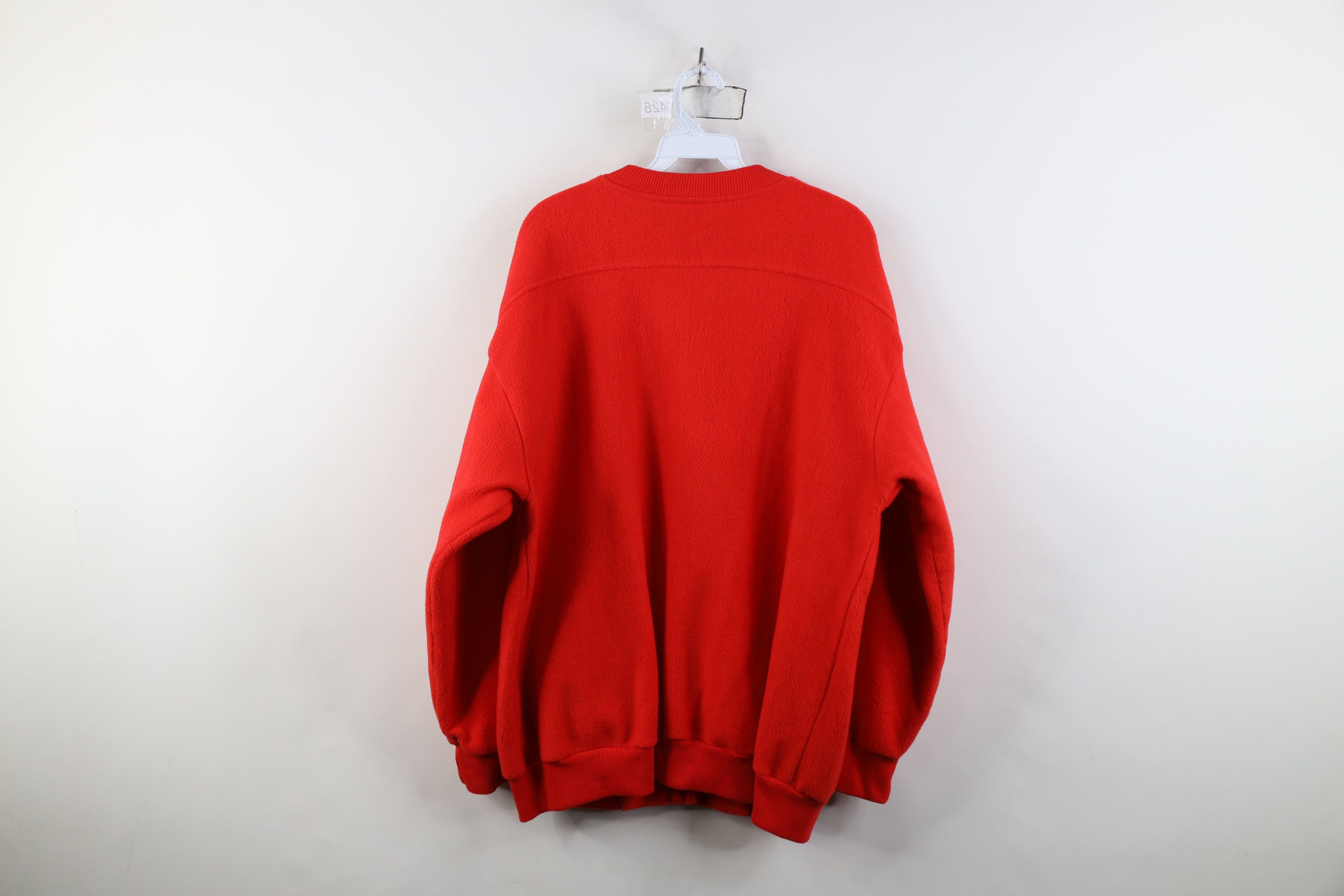 Vintage Vintage 90s Streetwear Blank Fleece Sweater Bomber Jacket Size XL / US 12-14 / IT 48-50 - 12 Thumbnail