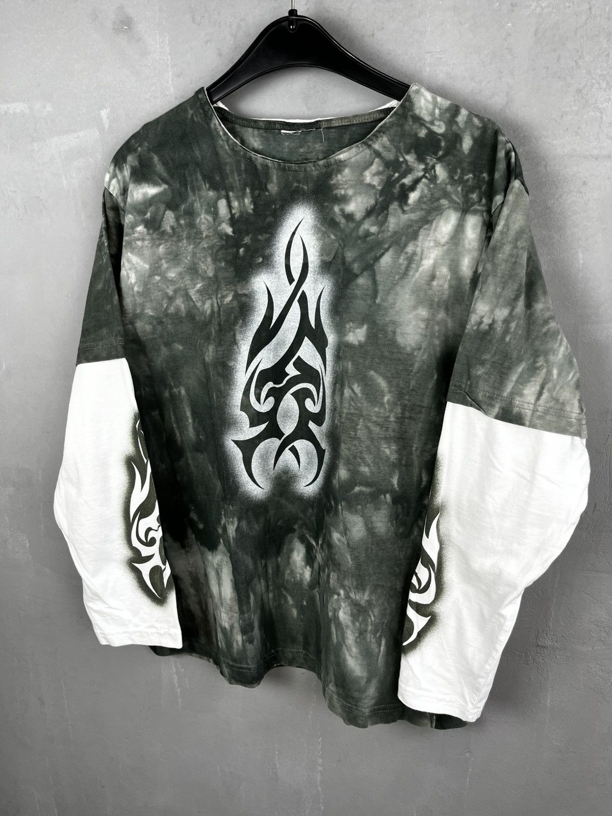 Other Vintage 90s Y2K Tribal Tattoo Japanese Long Sleeve Size US M / EU 48-50 / 2 - 8 Thumbnail