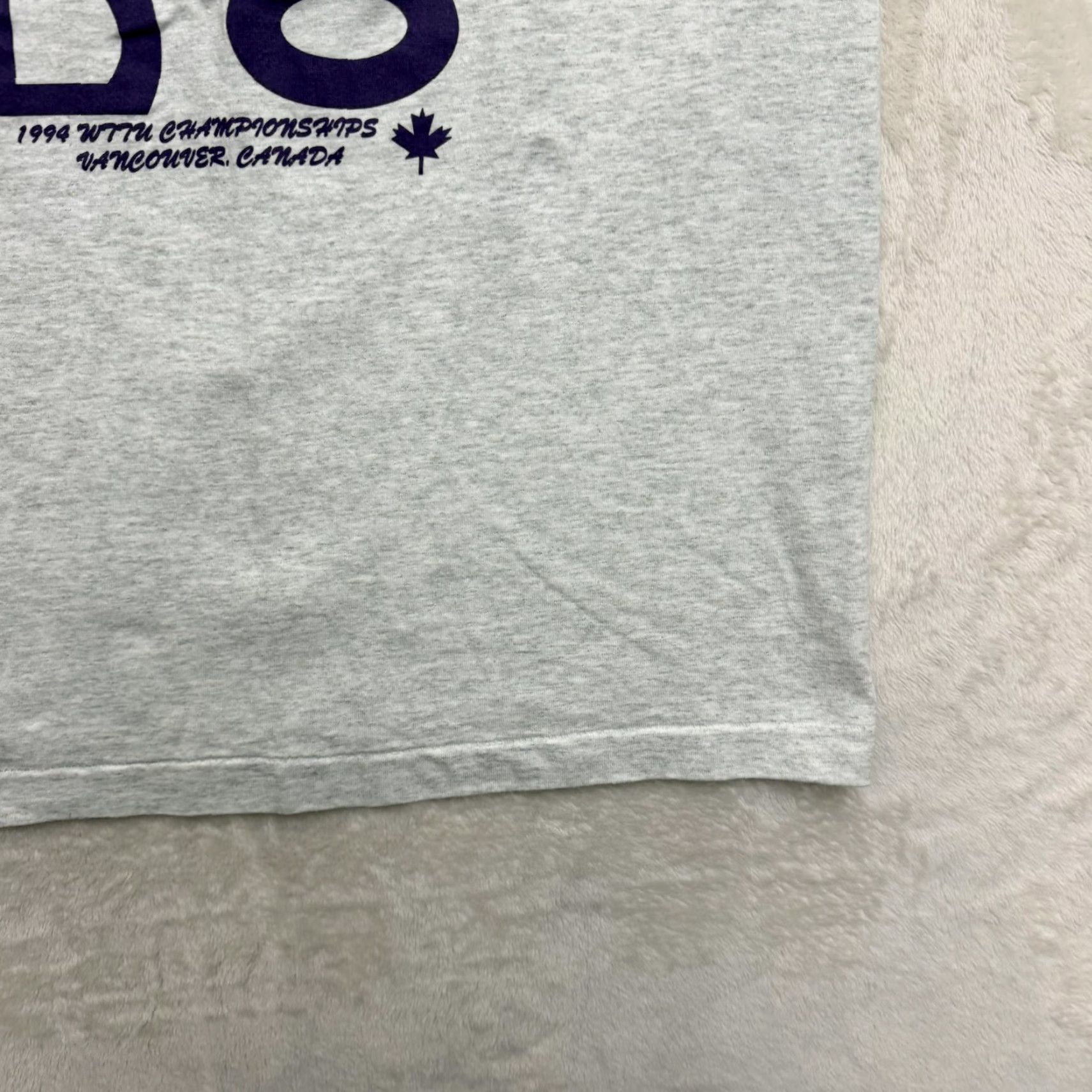 Fruit Of The Loom VINTAGE Fruit Of The Loom Taekwondo TKD Shirt Mens Large Gray 1994 Vancouver Size US L / EU 52-54 / 3 - 5 Thumbnail