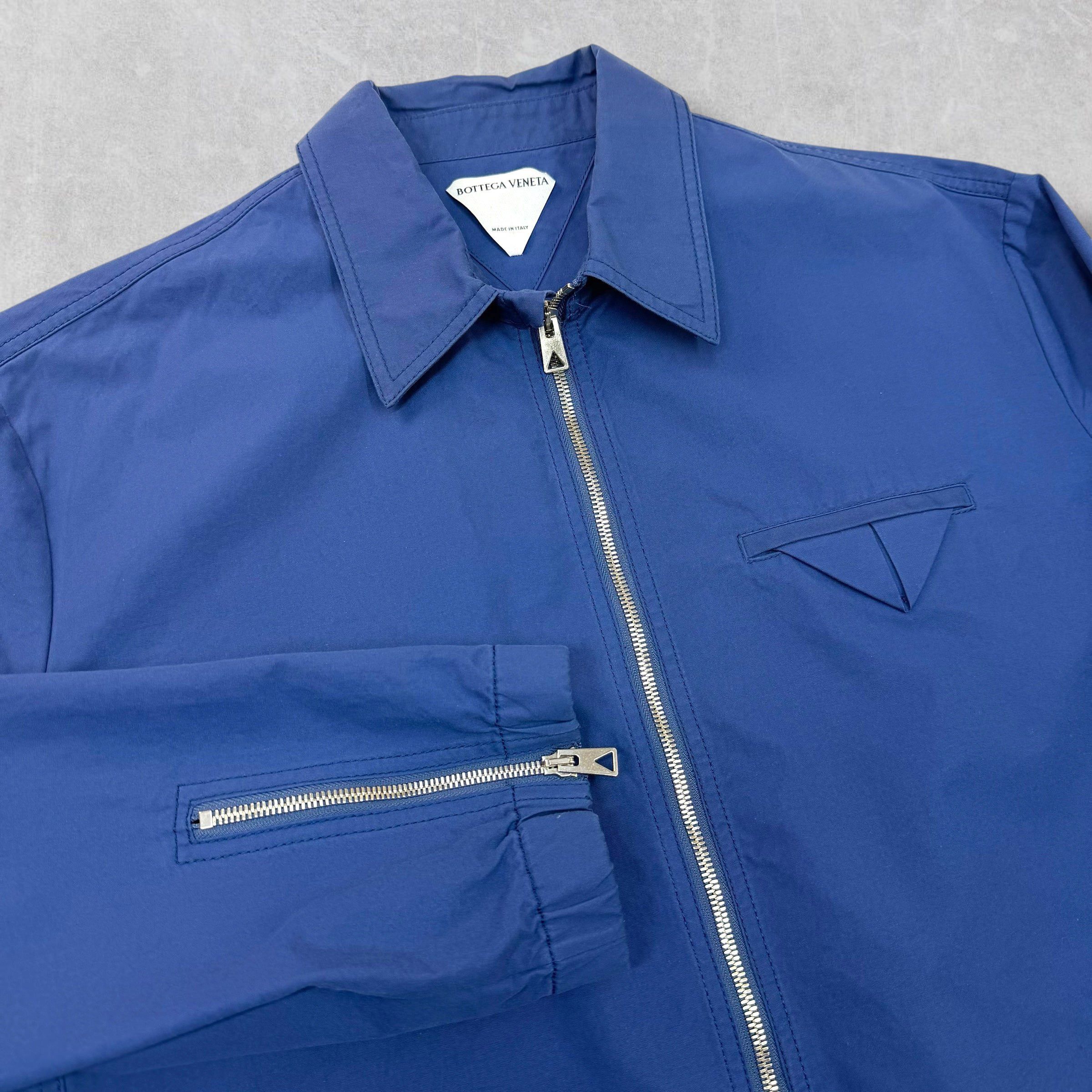 Bottega Veneta Bottega Veneta Compact Navy Jacket L Size US L / EU 52-54 / 3 - 3 Thumbnail