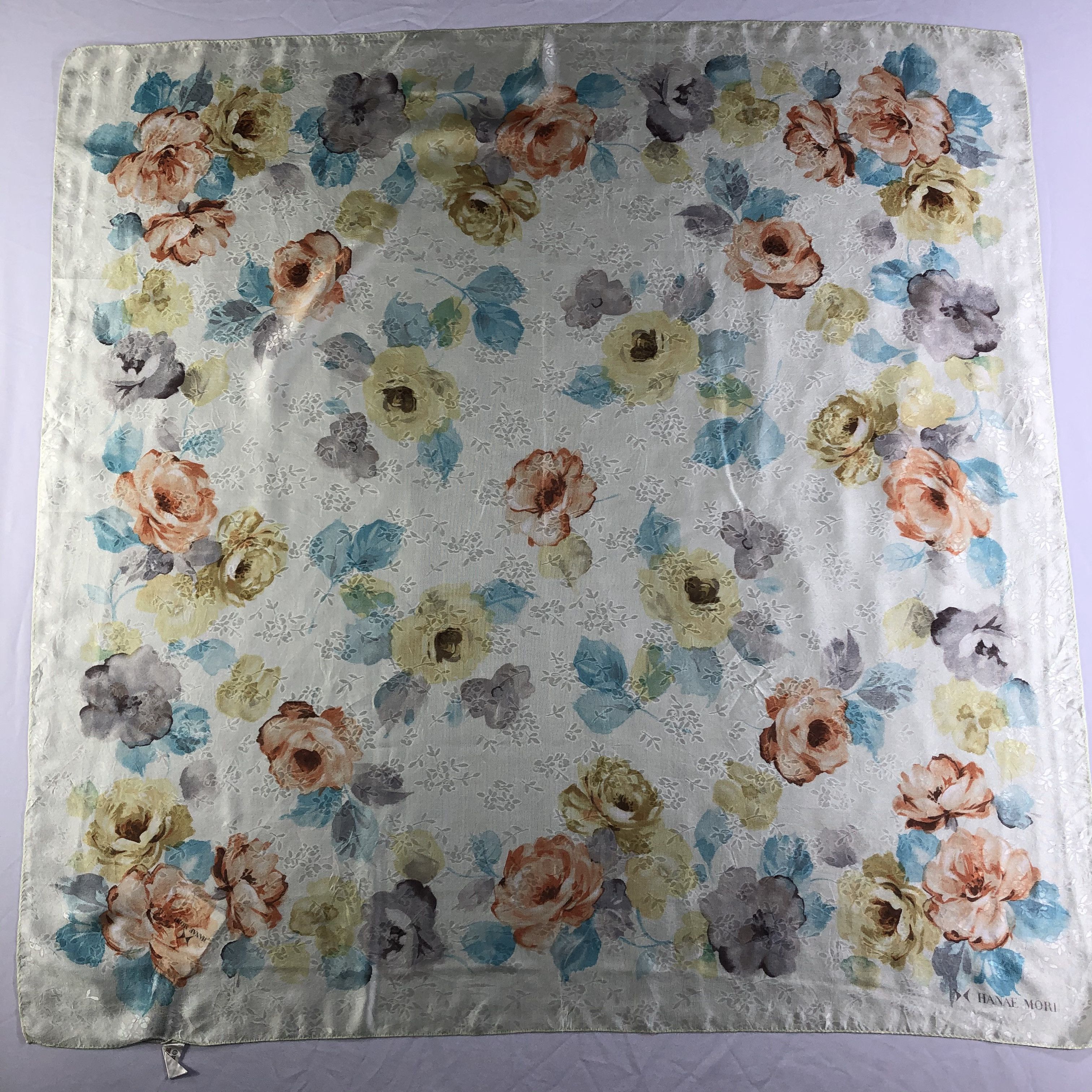 Hanae Mori × Vintage Vintage Hanae Mori Silk Scarf Size ONE SIZE - 2 Thumbnail