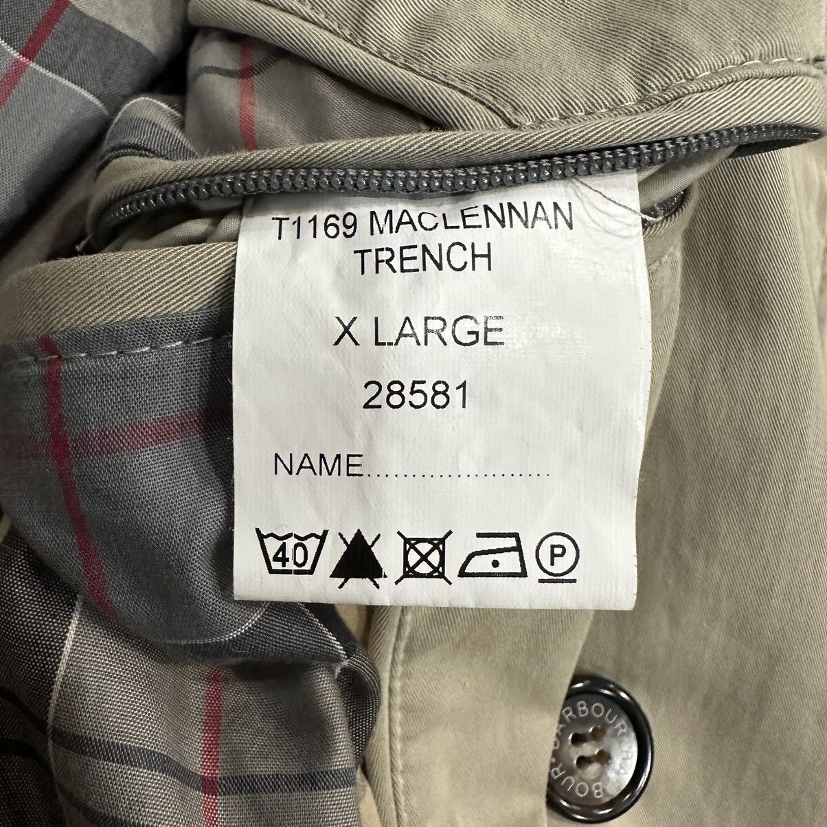 Barbour Barbour Maclennan Trench T1169 Waterproof Belted Coat Size US XL / EU 56 / 4 - 6 Thumbnail
