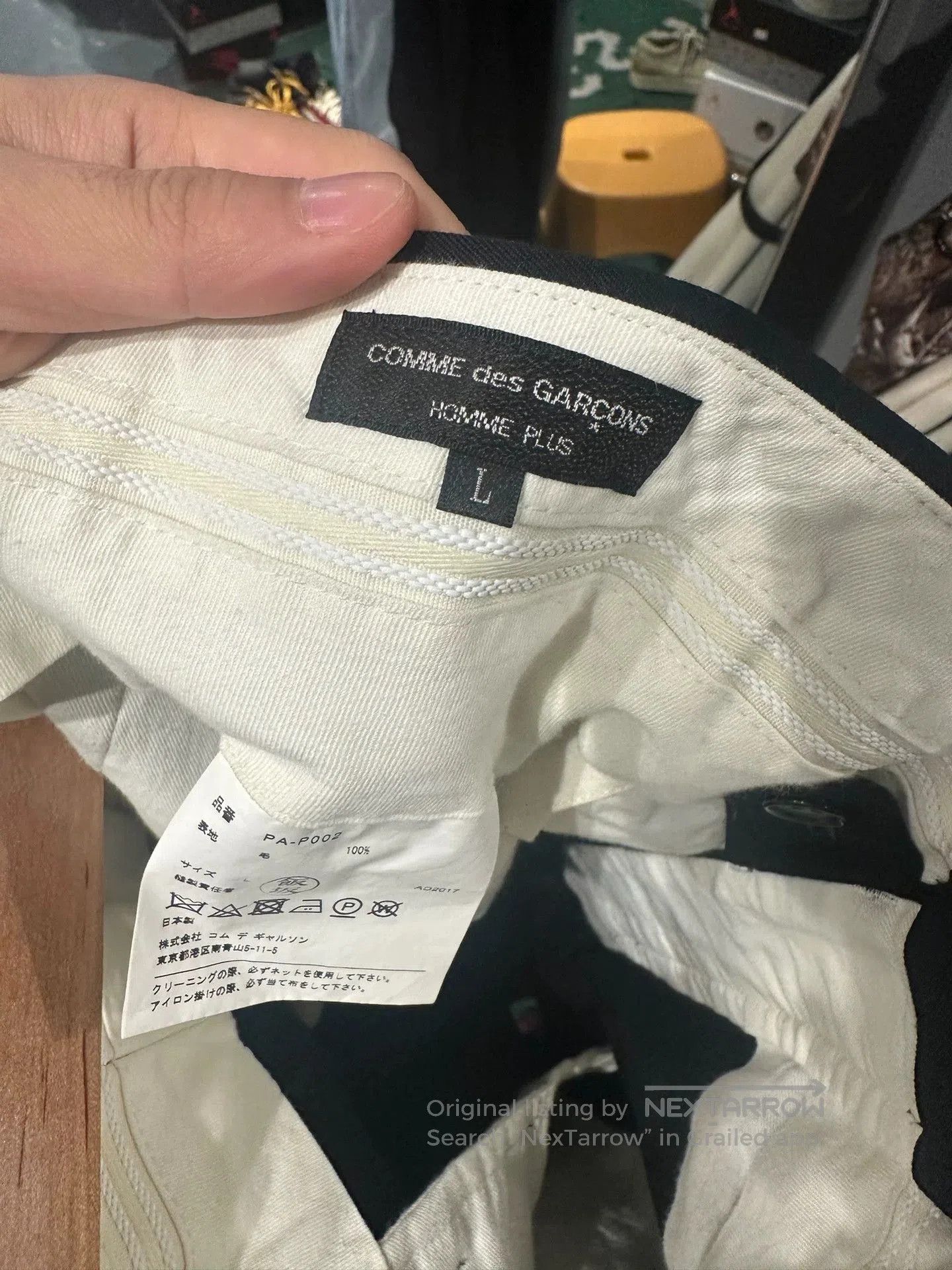 Comme des Garcons COMME des GARCONS HOMME PLUS Drop-Crotch Trousers. Size US 44 / EU 60 - 3 Thumbnail