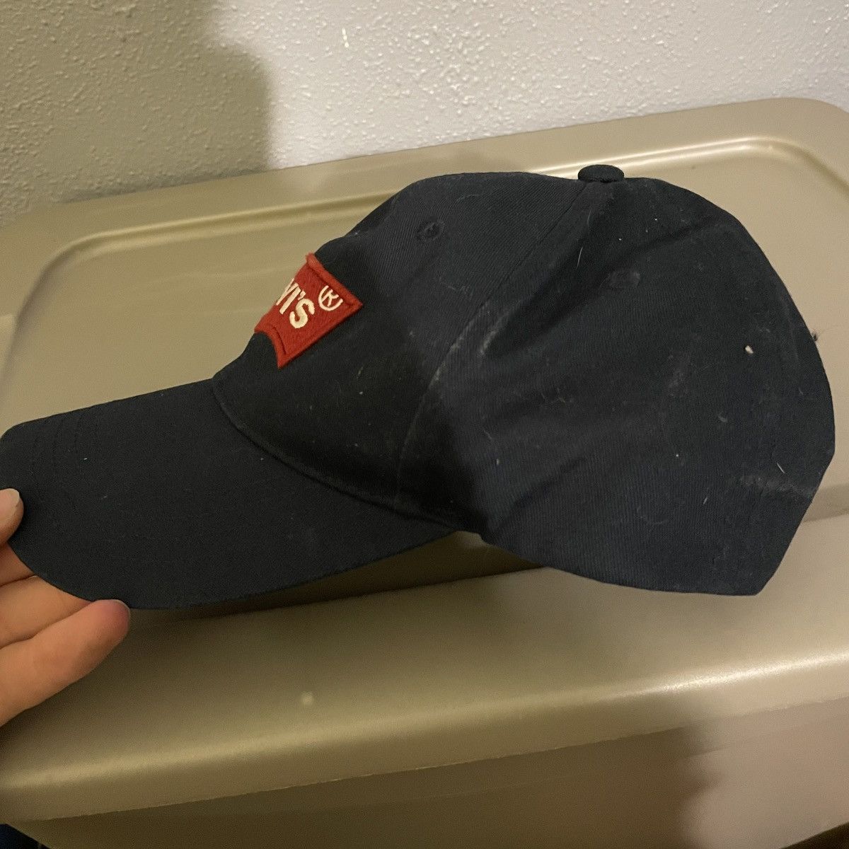 Levi's × Vintage Levi’s Navy Blue Red Logo Hat Size ONE SIZE - 2 Thumbnail