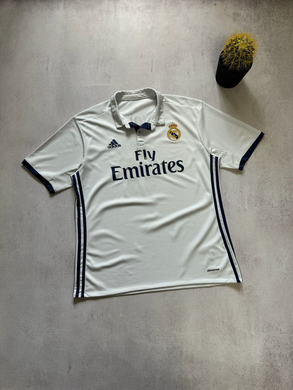 Other HUMOR Vintage Real Madrid Pique Jersey Soccer T Shirt Adidas Size US L / EU 52-54 / 3 - 5 Thumbnail