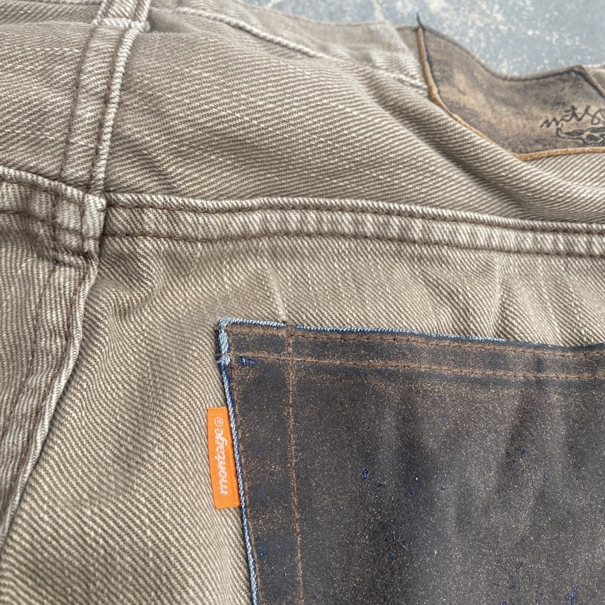 Japanese Brand Repaired Peace MONTAGE Jeans KAPITAL STYLE Size US 33 - 11 Thumbnail