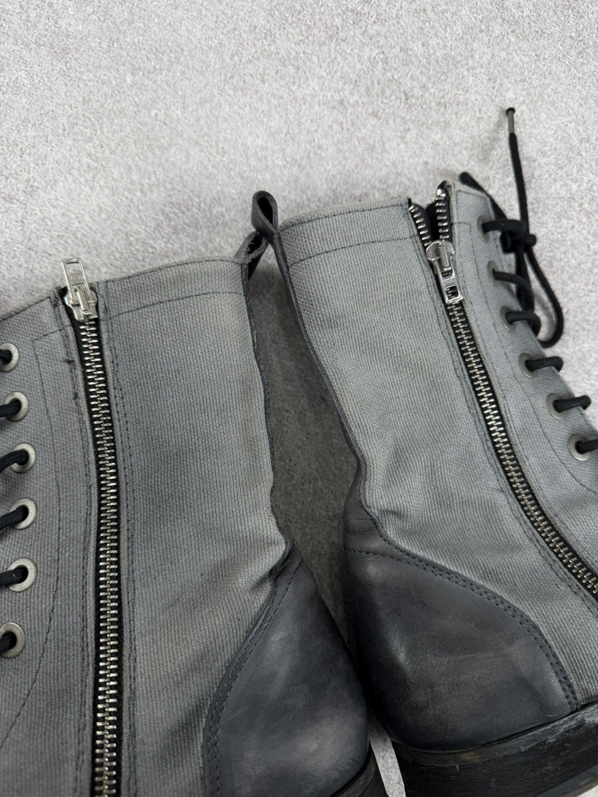 Diesel Diesel Distressed Leather Combat Boots Size 38 Size US 8 / IT 38 - 11 Thumbnail