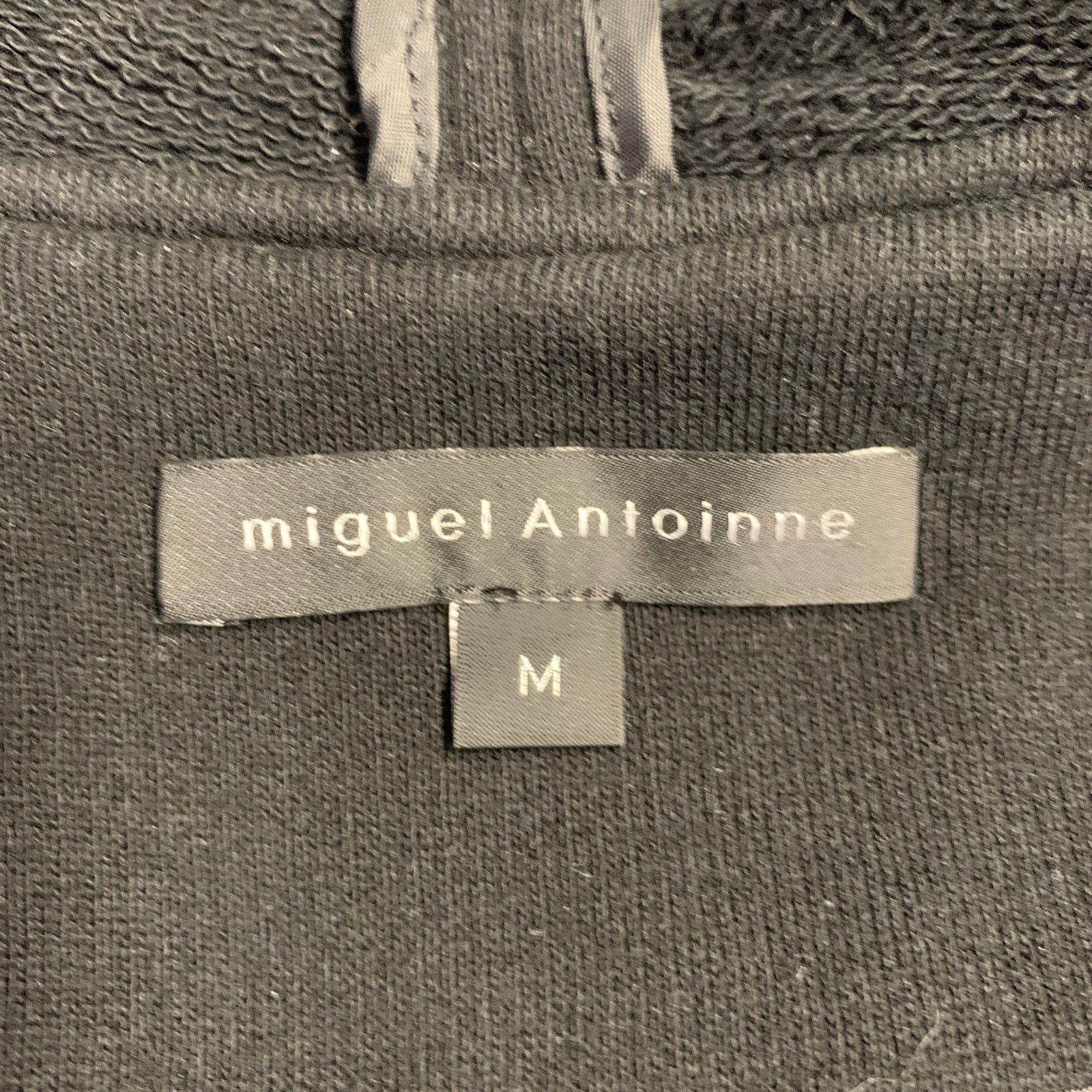 Other MIGUEL ANTOINNE Size M Black Cotton Hooded Sweatshirt Size US M / EU 48-50 / 2 - 5 Thumbnail