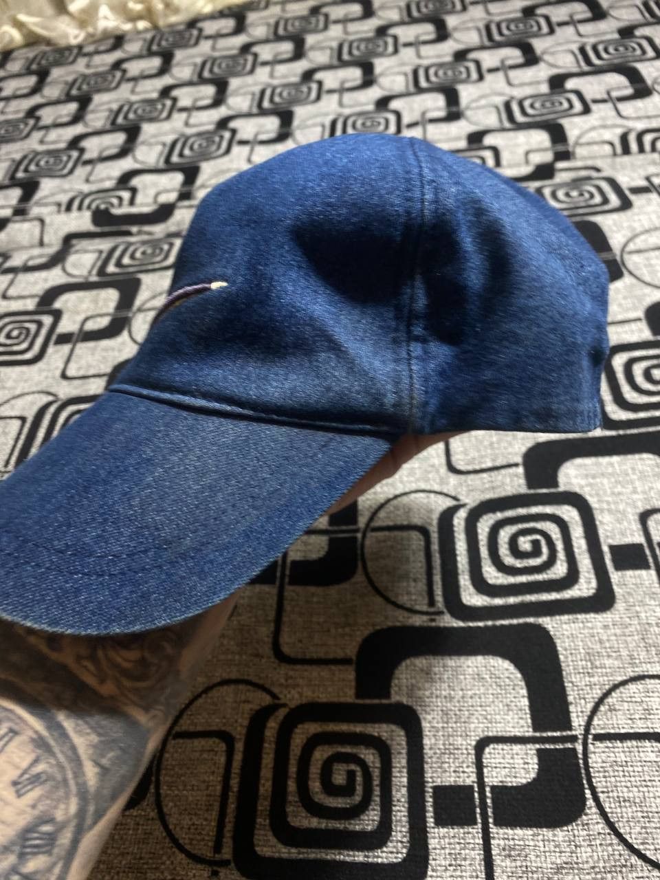 Nike × Vintage Vintage Nike fleece Y2K swoosh hat Size ONE SIZE - 9 Thumbnail
