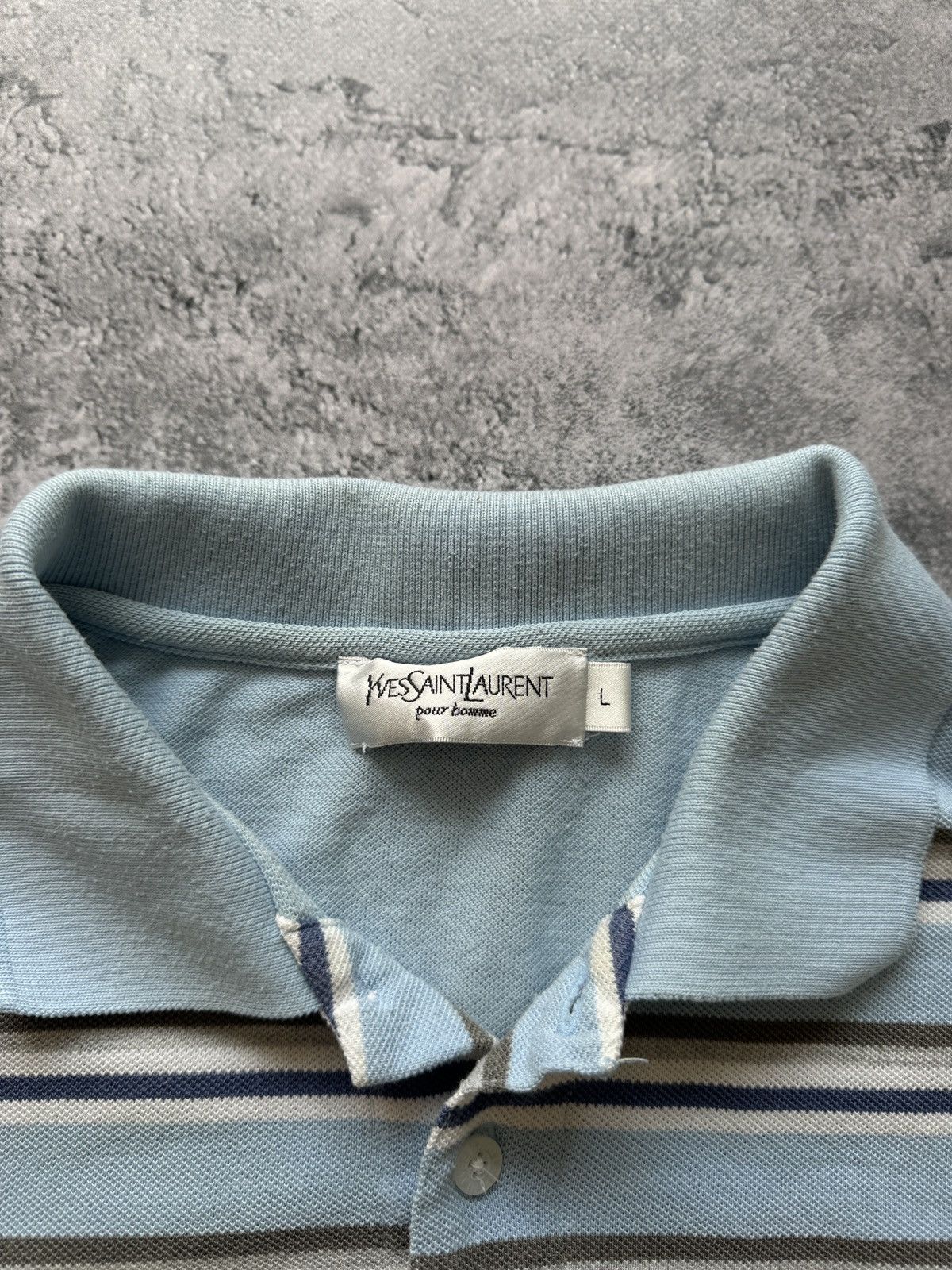 Vintage × Yves Saint Laurent Vintage Yves Saint Laurent Polo T-shirt size L Size US L / EU 52-54 / 3 - 6 Thumbnail