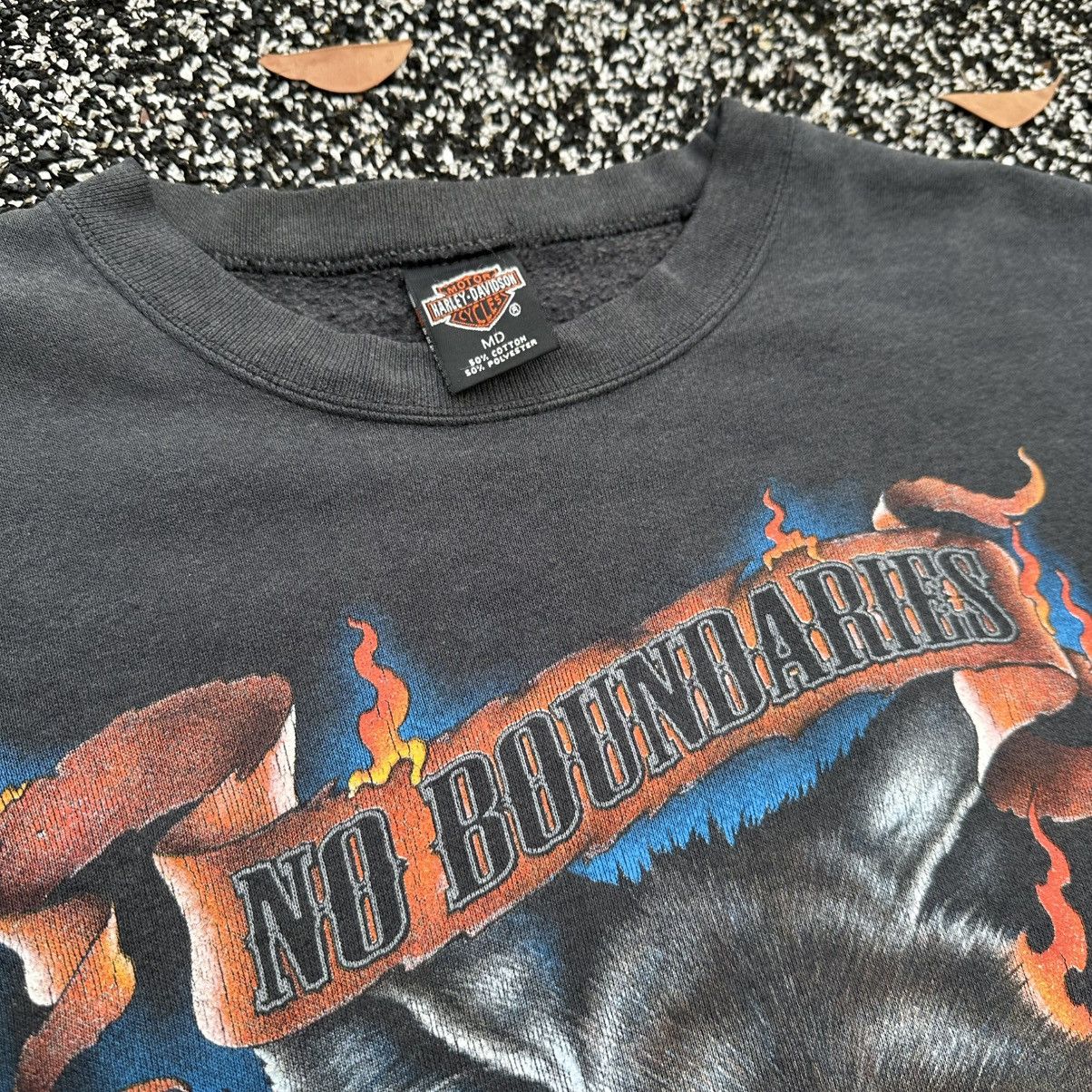 Harley Davidson Vintage 90s harley davidson flame sleeve Size US L / EU 52-54 / 3 - 2 Thumbnail