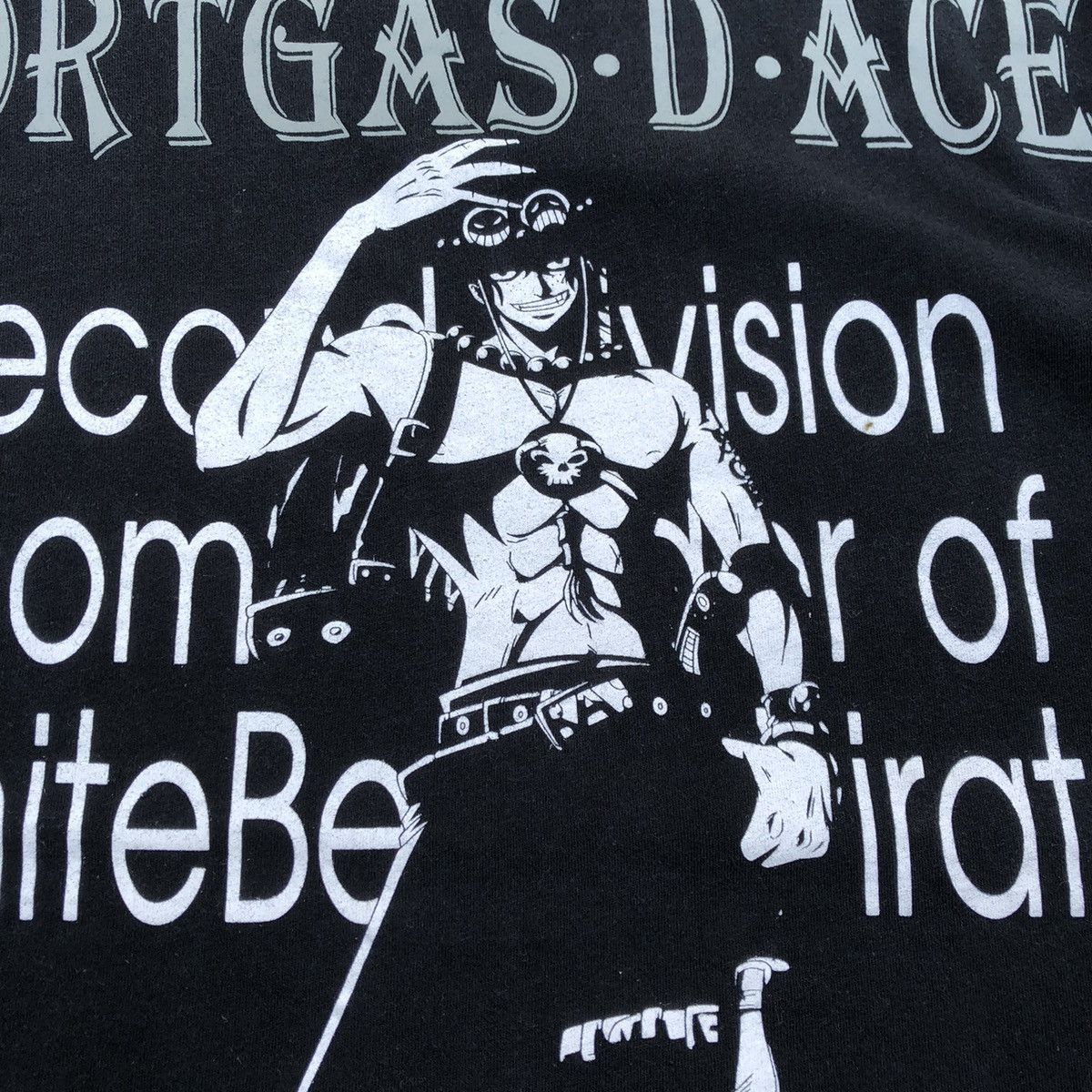 Anime × One Piece 🔥Rare🔥🇯🇵One Piece Portgas D Ace Of White Beard Promo Tee Size US XL / EU 56 / 4 - 3 Thumbnail
