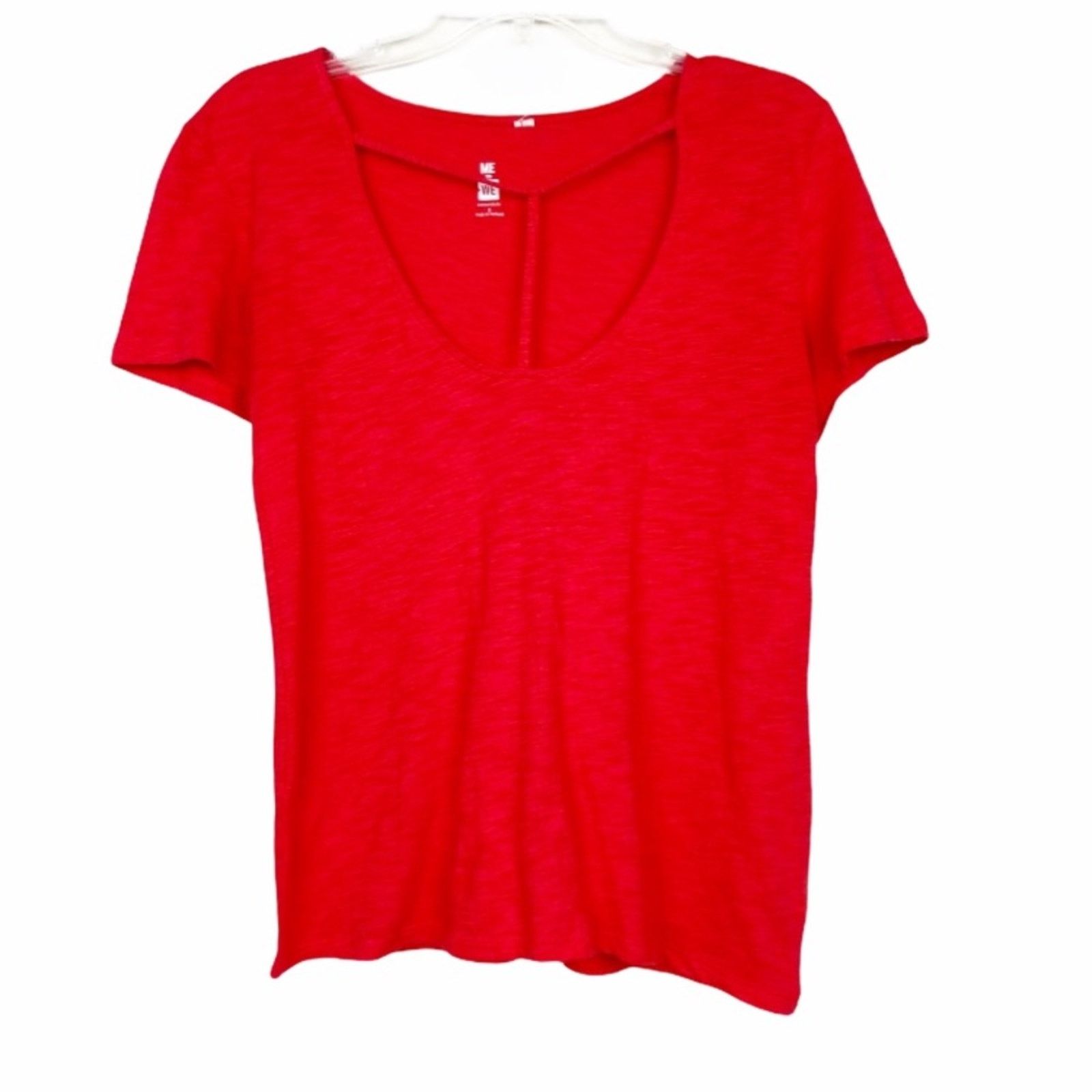 Other Me To We Red Short Sleeve Y Neck Shirt Sz S Size S / US 4 / IT 40 - 1 Thumbnail