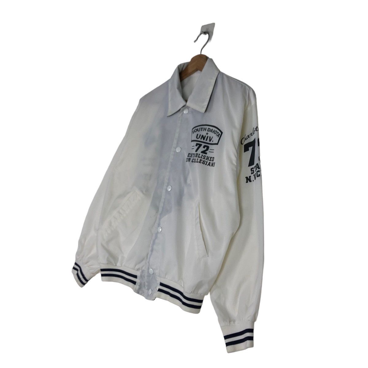 Japanese Brand 🔥Vintage Bomber Jacket Satin Riders South Dakota Univ USA Size US M / EU 48-50 / 2 - 3 Thumbnail