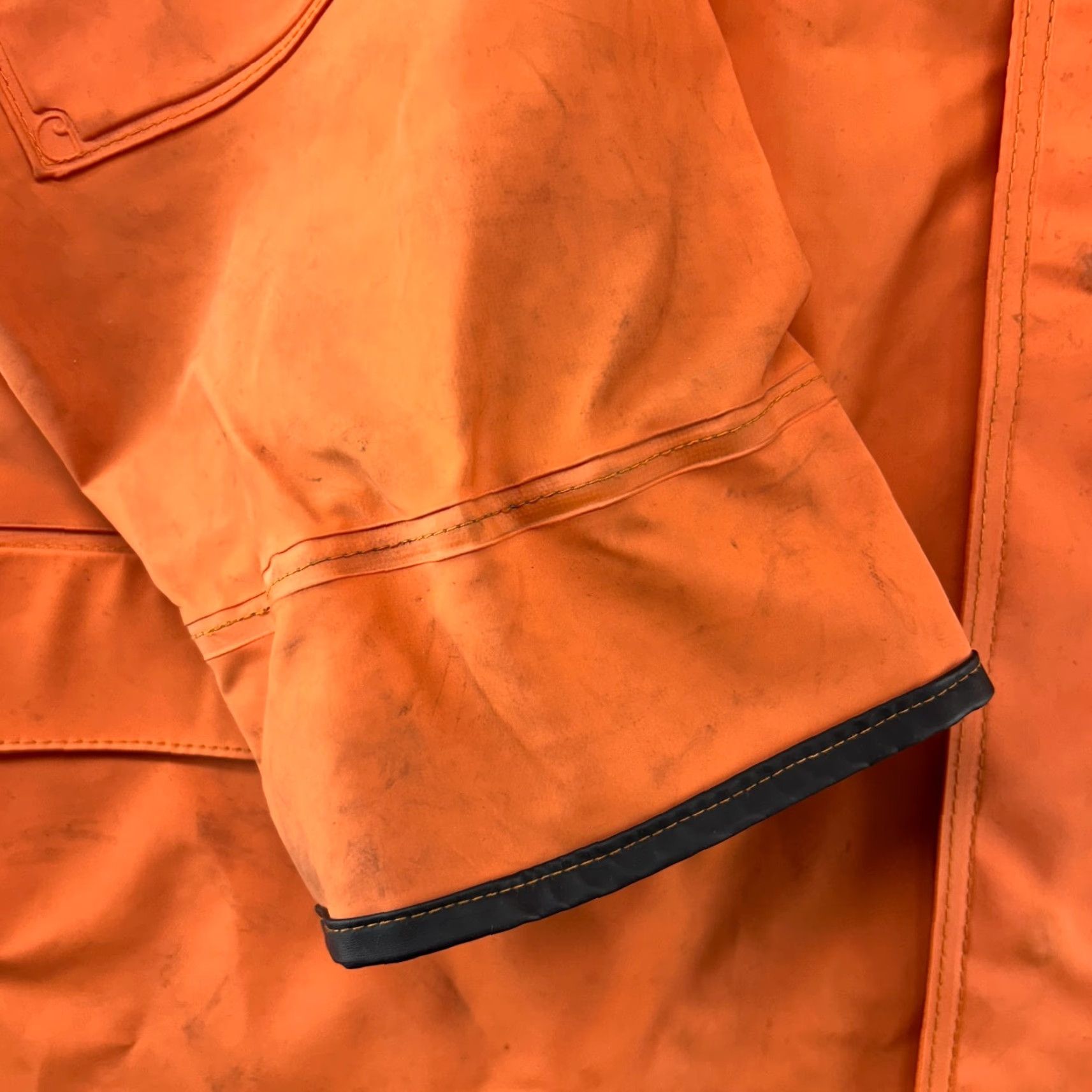 Carhartt Carhartt Hoodie Mens 2XL Orange Button Snap Logo PVC Long Sleeve Workwear C640RG Size US XXL / EU 58 / 5 - 2 Thumbnail