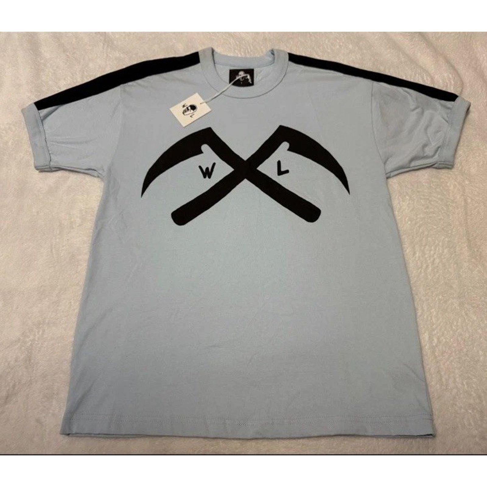 Warren Lotas Rare Warren Lotas Crossed Scythe Ringer T-Shirt Small Blue Size US S / EU 44-46 / 1 - 1 Thumbnail