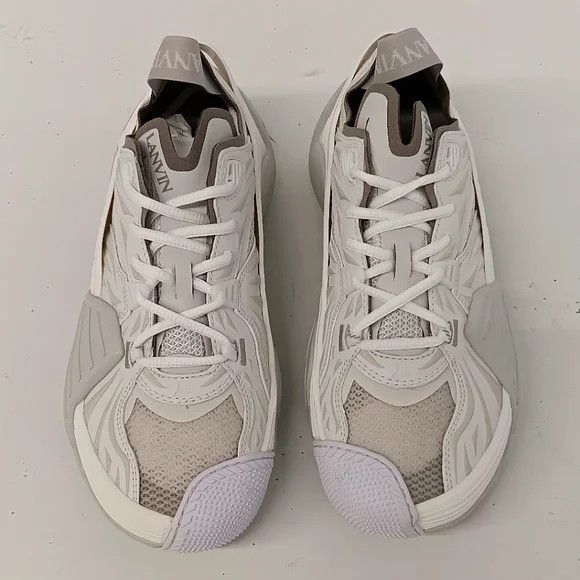 Lanvin Lanvin Flash X White Mesh Low-Top Sneakers - EU40/US10 Size US 10 / IT 40 - 3 Thumbnail