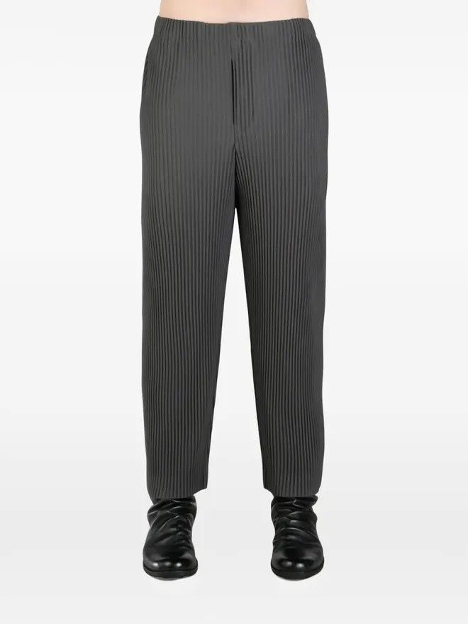 Homme Plisse Issey Miyake Homme Plissé Issey Miyake Pleated Light Pants Grey Melange Size US 34 / EU 50 - 1 Thumbnail