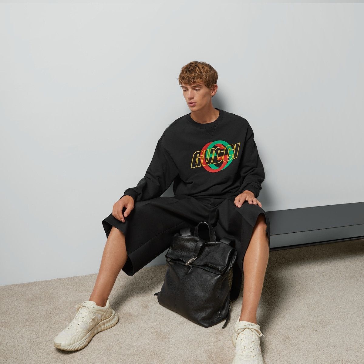 Gucci o1s1wg110925 Cotton Jersey Sweatshirt With Embroidery Black Size US XXL / EU 58 / 5 - 2 Thumbnail
