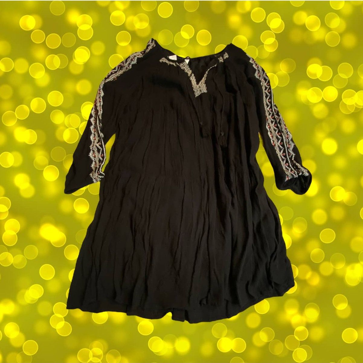 Old Navy Old Navy NWT Rayon Shirt Boho Embroidered Dress Size S Size S / US 4 / IT 40 - 1 Thumbnail