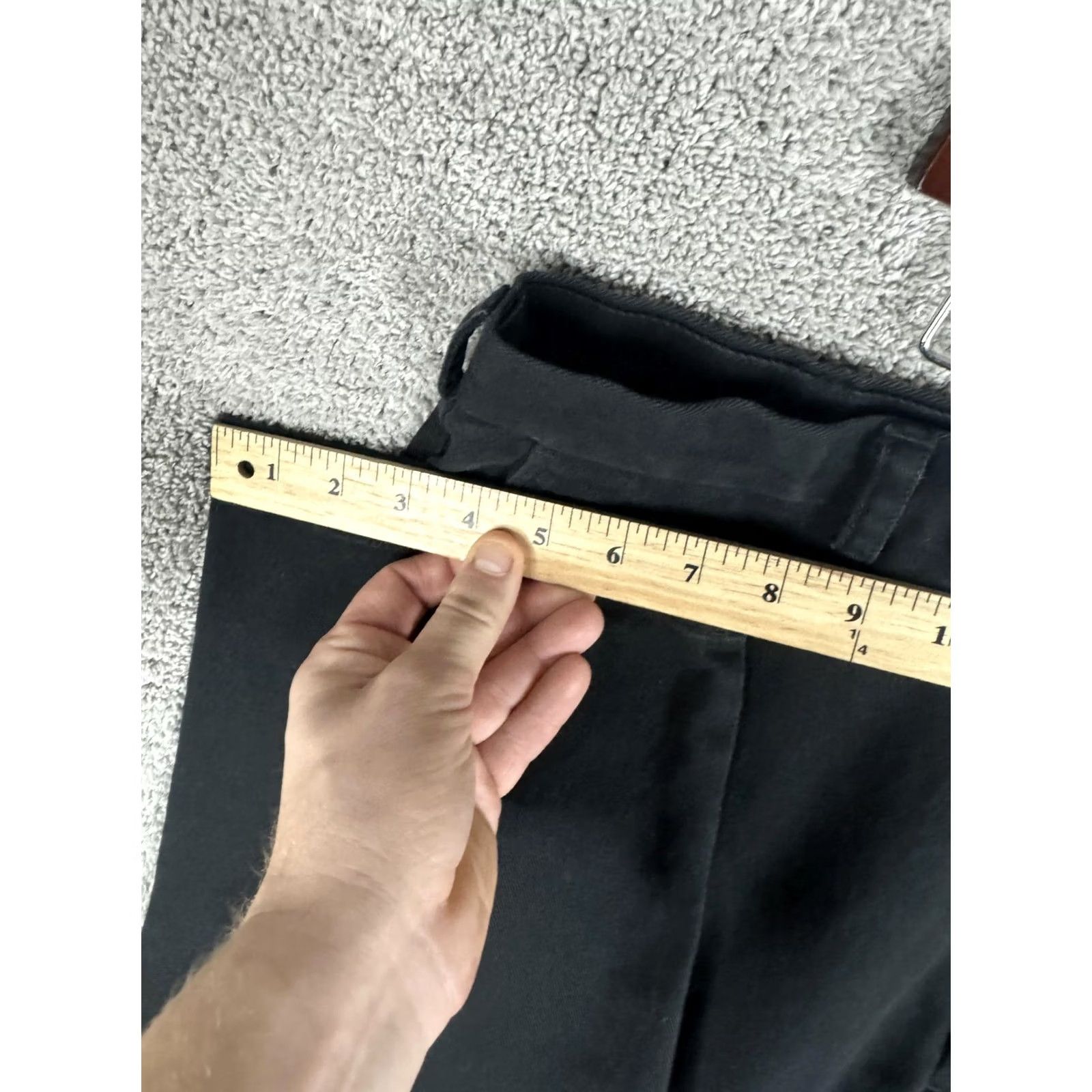 Brooks Brothers Brooks Brothers Clark Fit Chino Pants Flat Front 42x30 Black Mens Casual Dress Pants Size US 42 / EU 58 - 7 Thumbnail