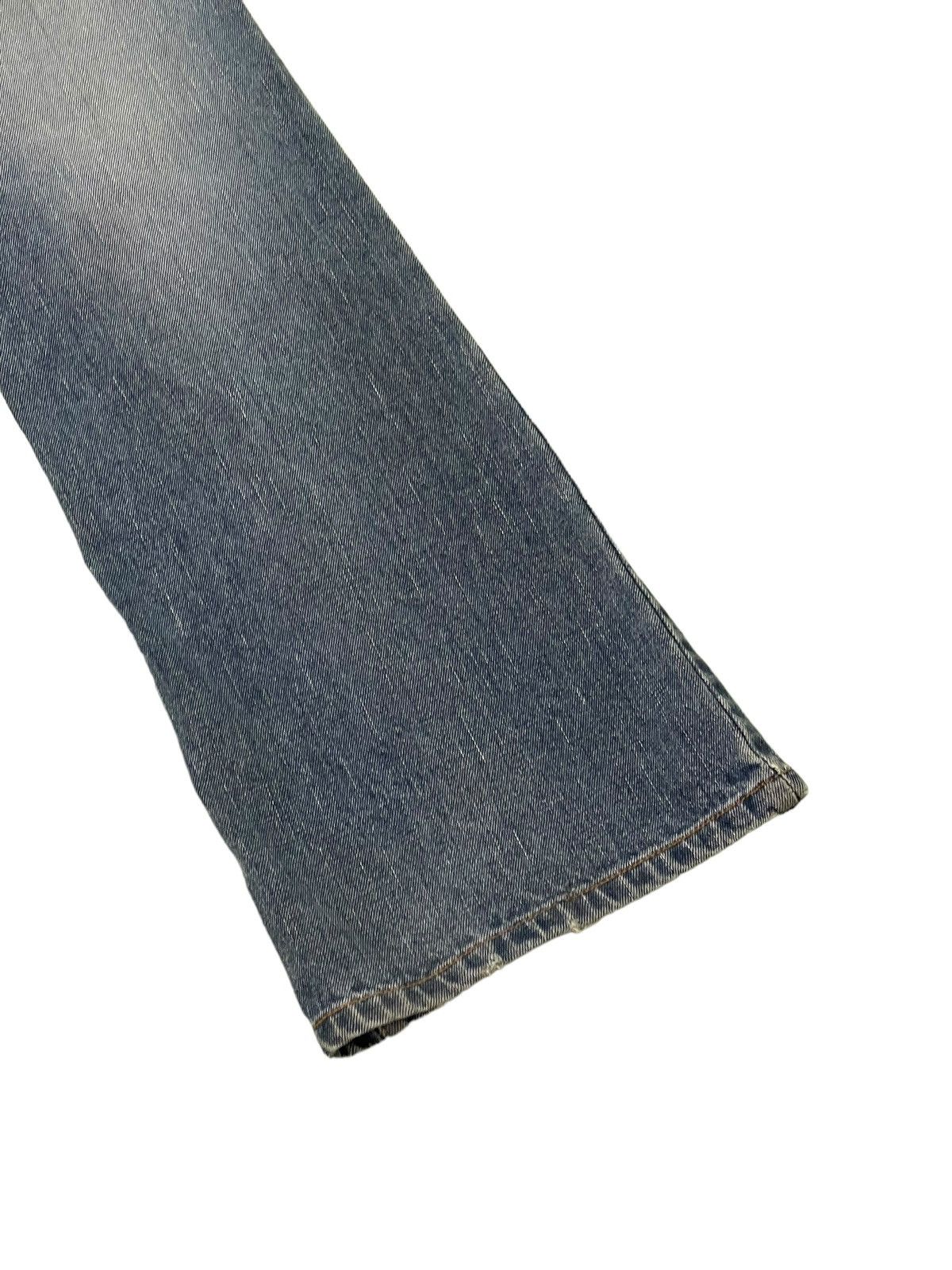 Japanese Brand Flare Jeans G&J Distress Low Rise Boot Cut 8🟦6 Size US 29 - 14 Thumbnail