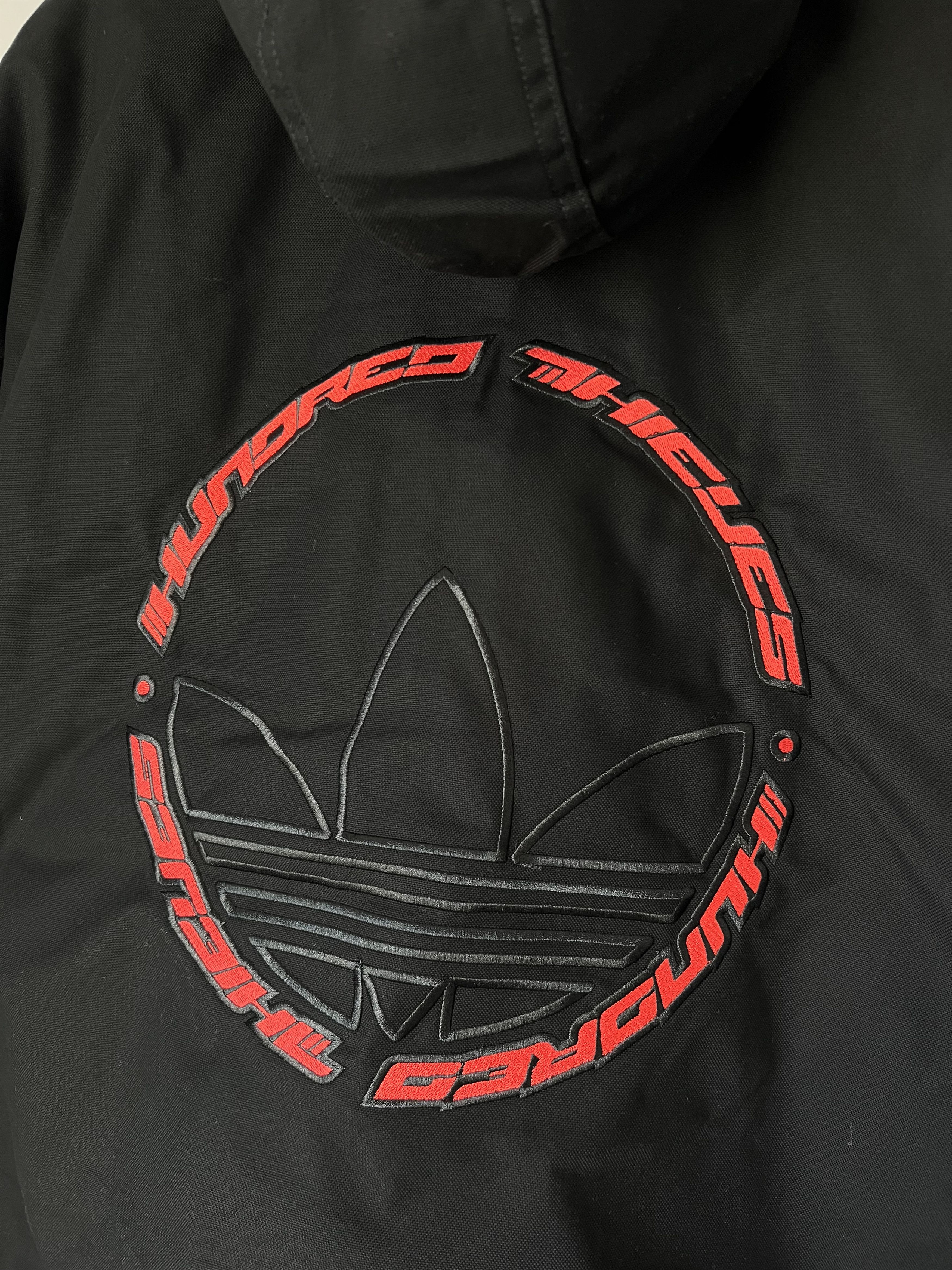 100 Thieves × Adidas 100 Thieves Adidas Hooded Work Jacket in Black Size US XXL / EU 58 / 5 - 5 Thumbnail