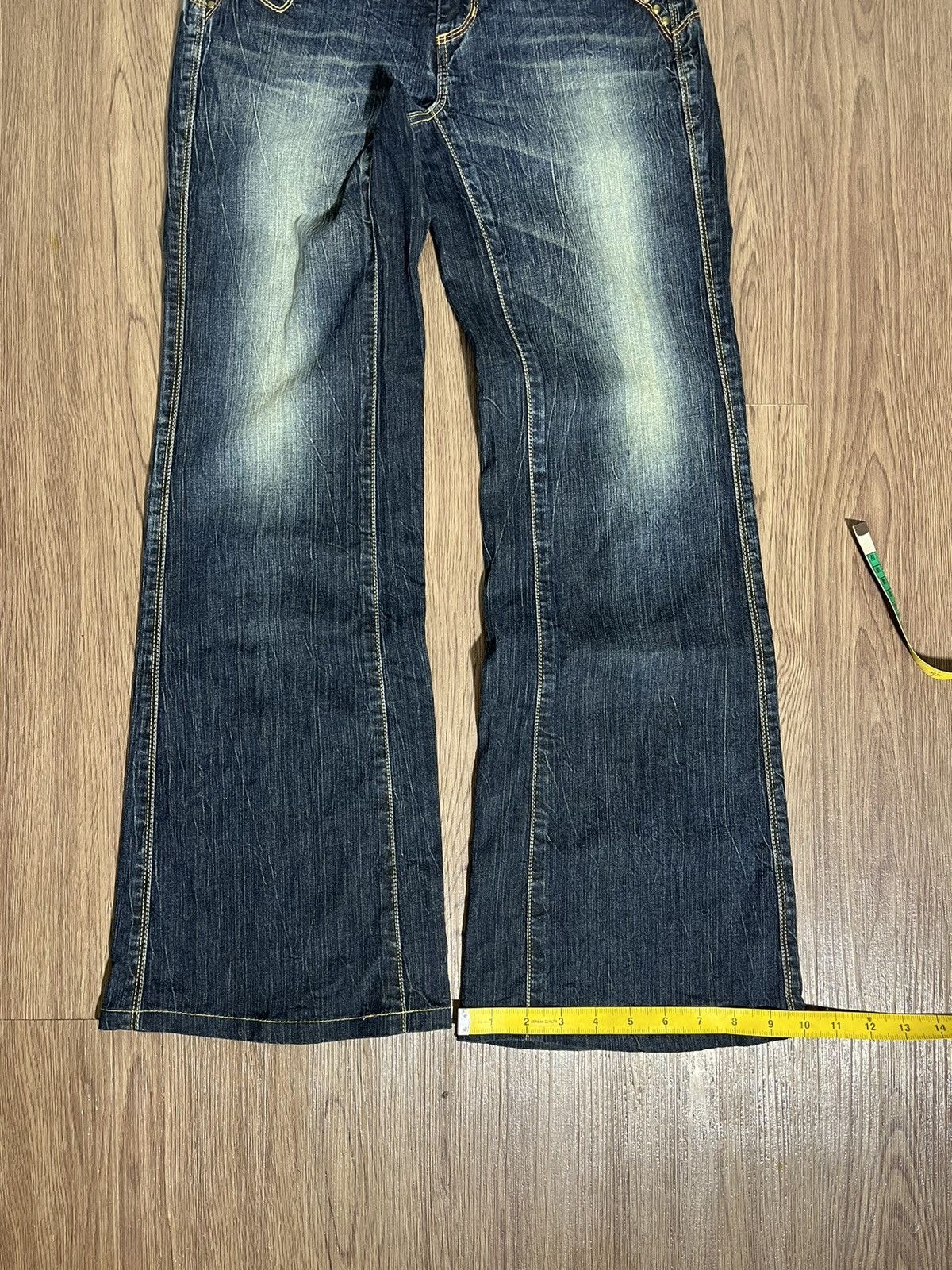 Edwin × If Six Was Nine × Tornado Mart Edwin x Something tribal emboirdery flare lowrise denim Size US 27 - 17 Thumbnail