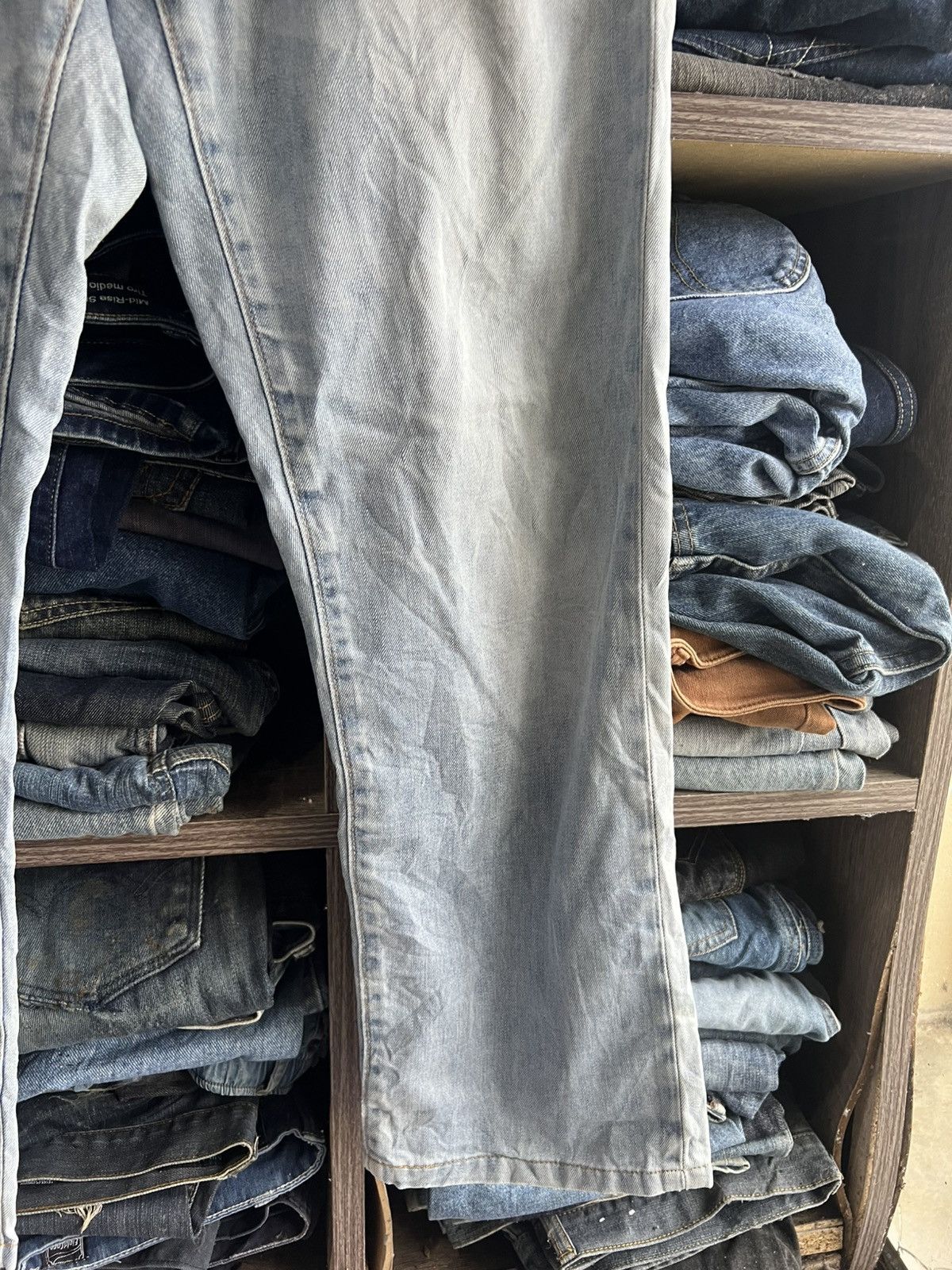 Levi's 🔥Vintage Levis 502 Distressed Denim Size US 35 - 6 Thumbnail