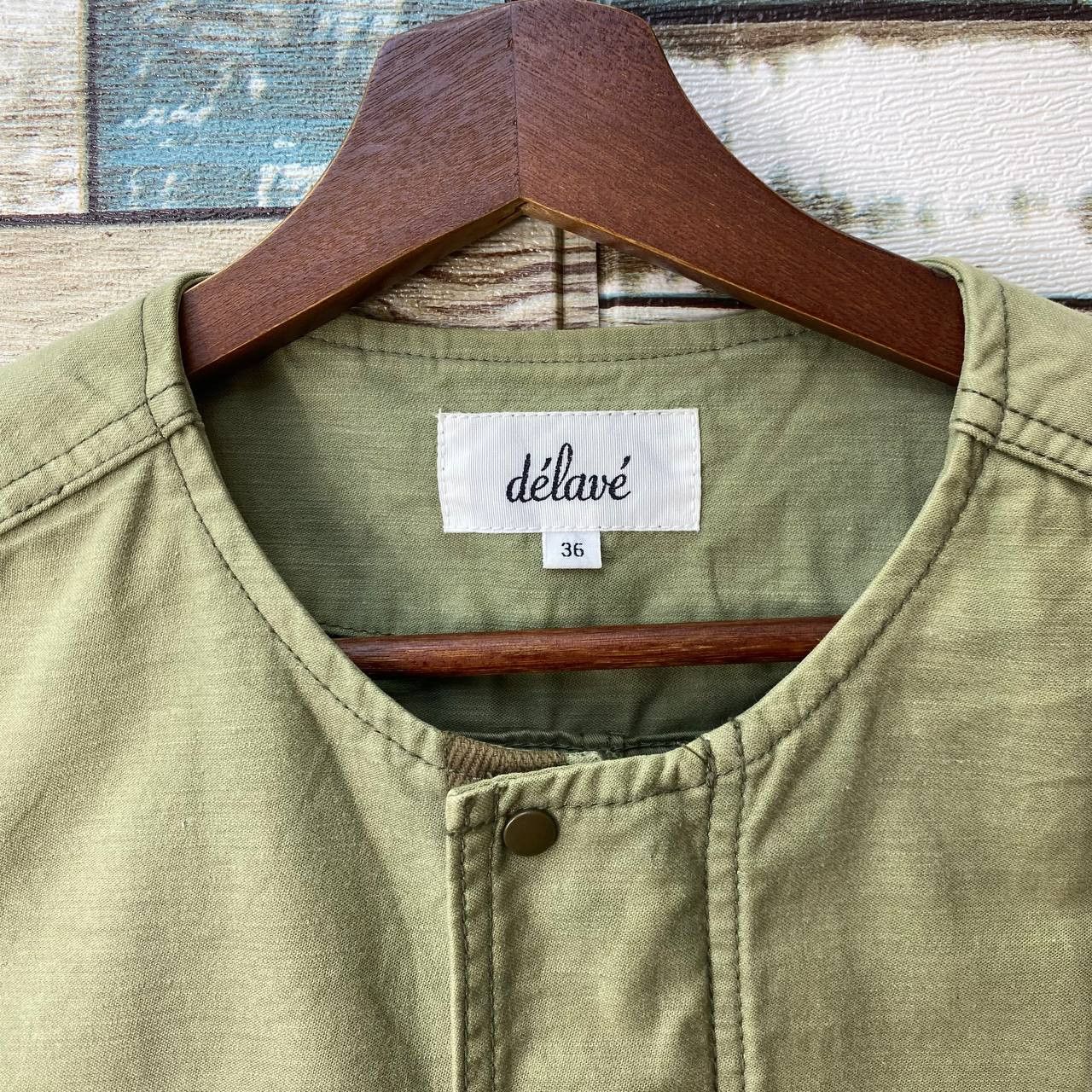 Japanese Brand DE'LAVE JAPAN PARKA FADED GREEN MILITARY ROUNDNECK COLLAR Size US S / EU 44-46 / 1 - 10 Thumbnail