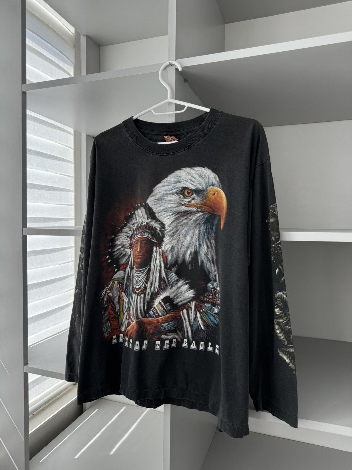 Band Tees × Vintage Rock Eagle Vintage Spirit of the Eagle Longsleeve Size US S / EU 44-46 / 1 - 3 Thumbnail