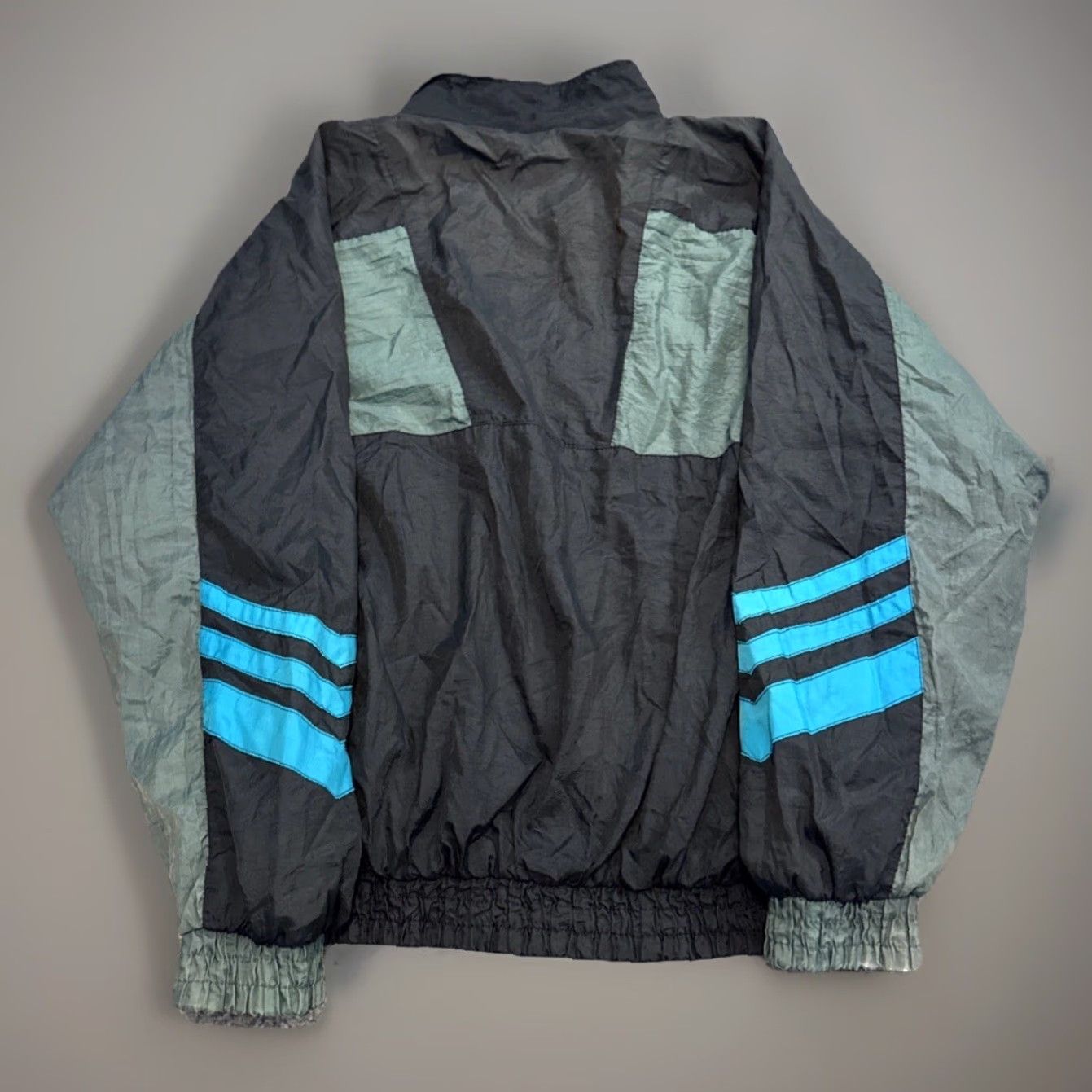 Athletic Works VINTAGE Athletic Mens Works Windbreaker Jacket M Blue 80s Lightweight Mens Jacket Size US M / EU 48-50 / 2 - 2 Thumbnail