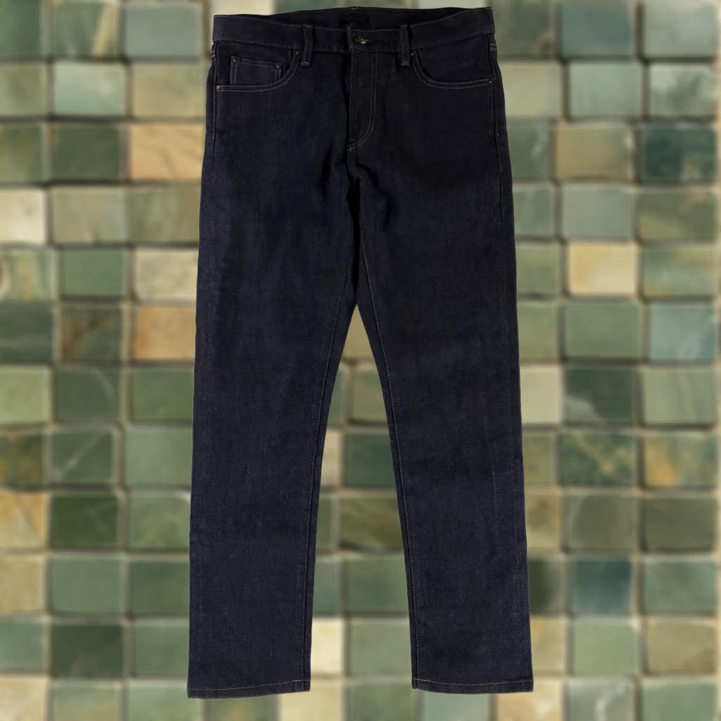 Uniqlo Uniqlo Jeans Selvedge Japanese Kaihara Blue Slim Straight Middle Rise Mens 34x30 Blue Straight 34 Mens Size US 34 / EU 50 - 1 Thumbnail