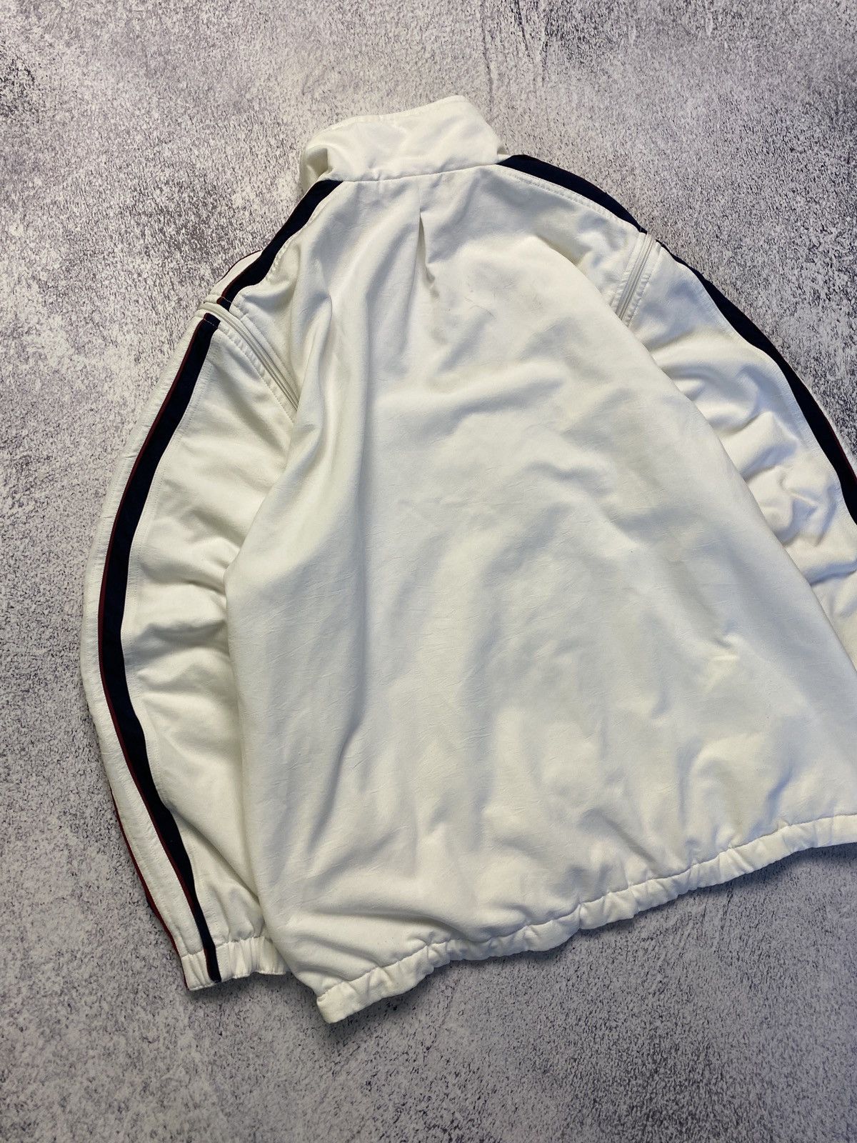 Nike × Vintage Vintage 90's Nike Court 2 in 1 White Boxy Track Jacket Drill Size US XL / EU 56 / 4 - 16 Thumbnail