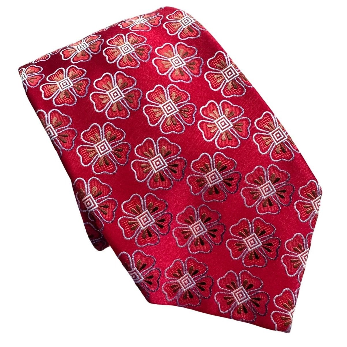 Ermenegildo Zegna Ermenegildo Zegna 100% silk floral embroidered neck tie 4” w Size ONE SIZE - 1 Thumbnail