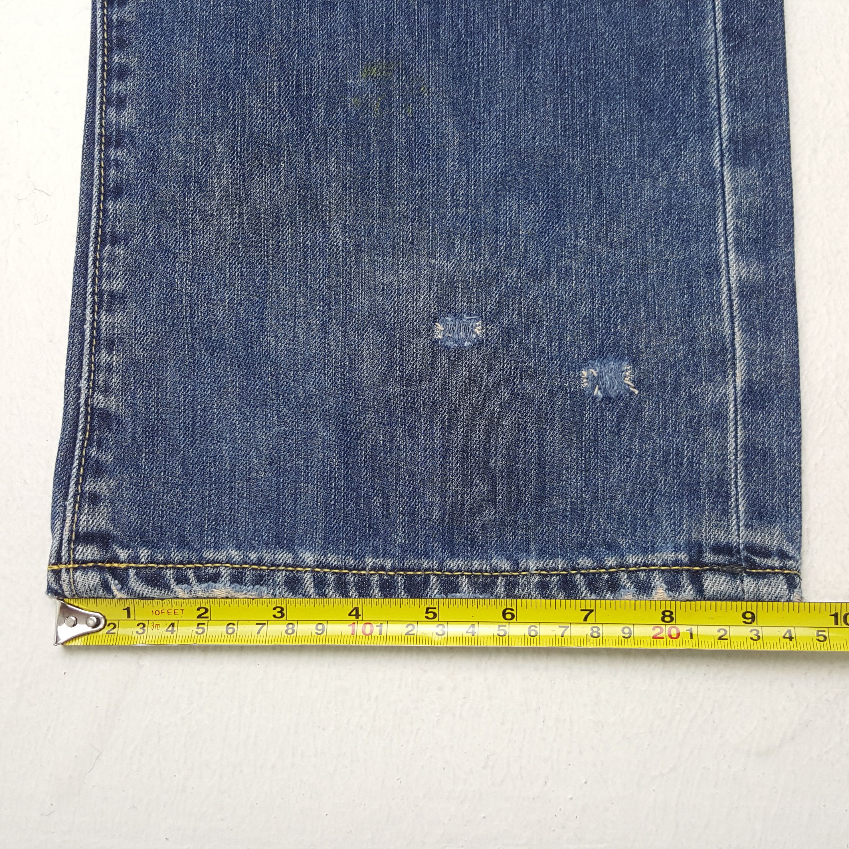 Ed Hardy × Vintage Vintage Ed Hardy Art Custom Rare Logo Denim Jeans Size US 33 - 11 Thumbnail