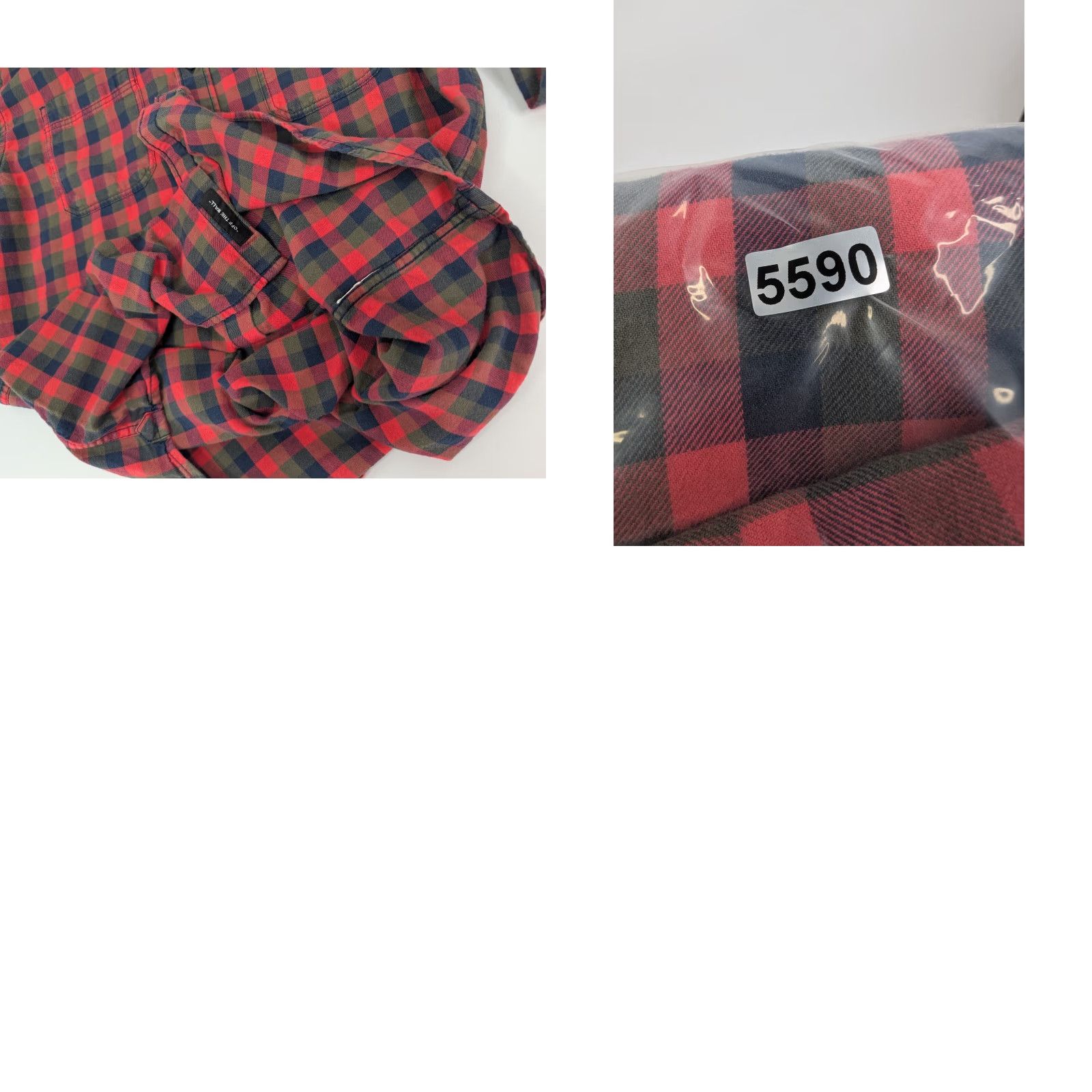 FRED Vans Shirt Mens Large Red Plaid Flannel Button Up Long Sleeve Tailored Fit Size US L / EU 52-54 / 3 - 8 Thumbnail