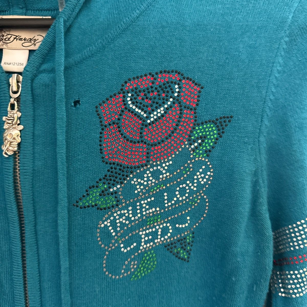 Ed Hardy Ed Hardy Y2K Women’s Rhinestone Vintage Hoodie Dress Size M / US 6-8 / IT 42-44 - 3 Thumbnail
