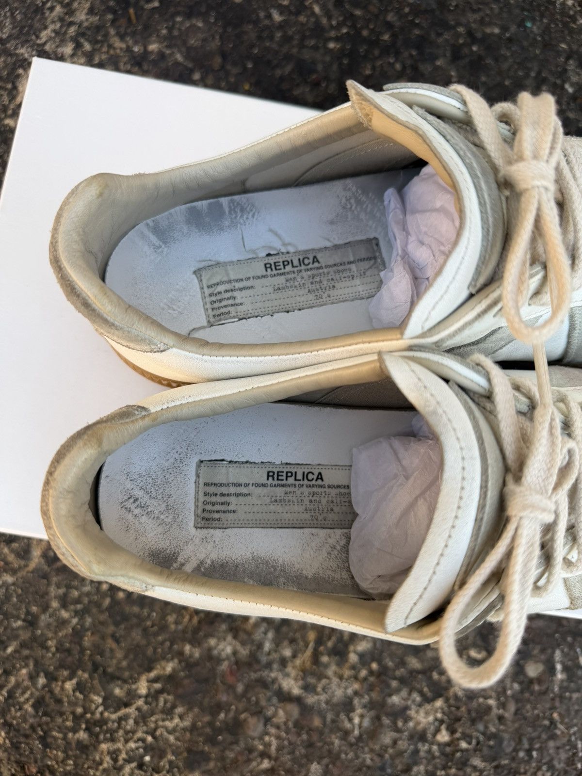 Maison Margiela Maison Margiela White GAT Size US 8 / EU 41 - 5 Thumbnail