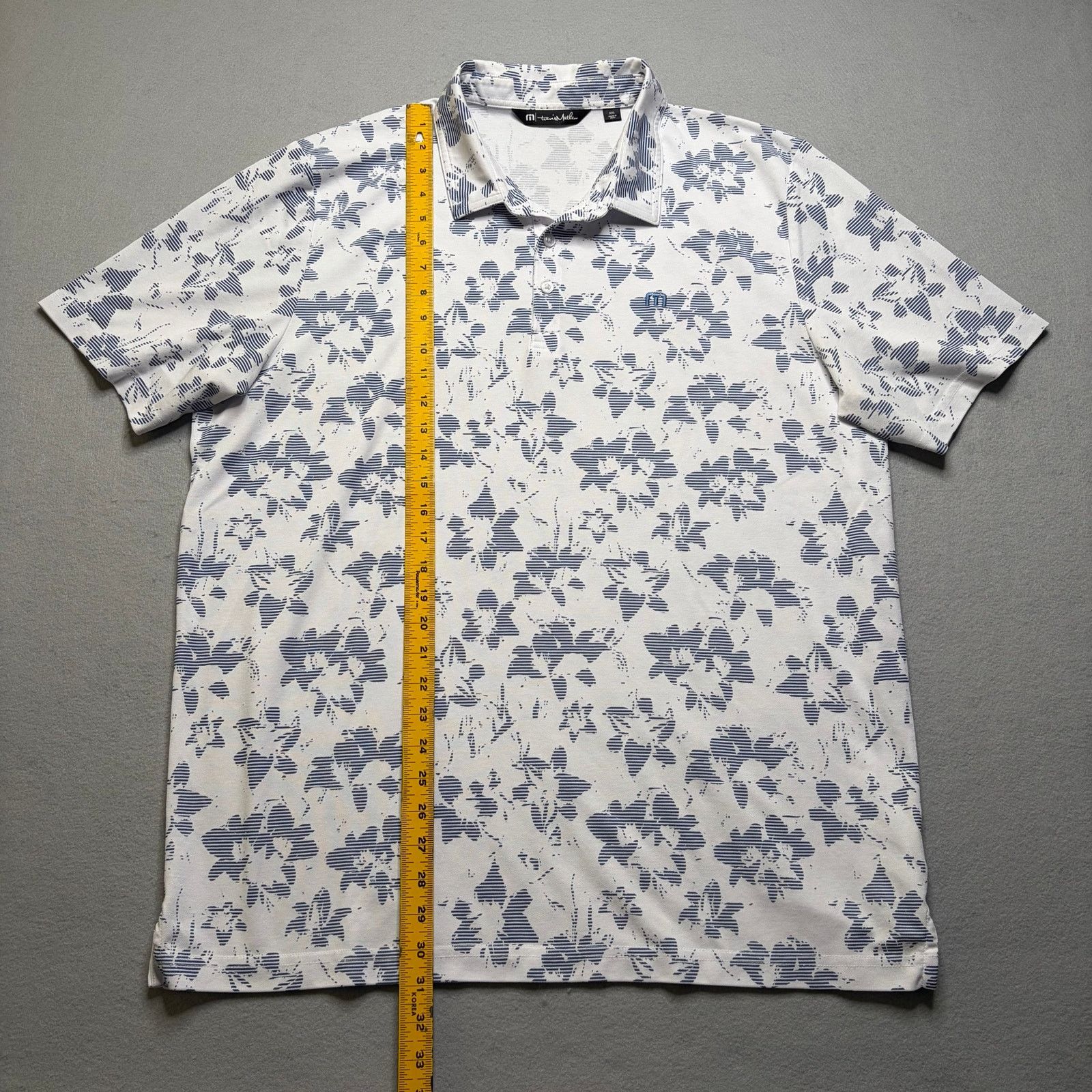 TravisMathew TravisMathew Polo Shirt Mens XXL White Floral Hawaiian Golf Size US XXL / EU 58 / 5 - 5 Thumbnail
