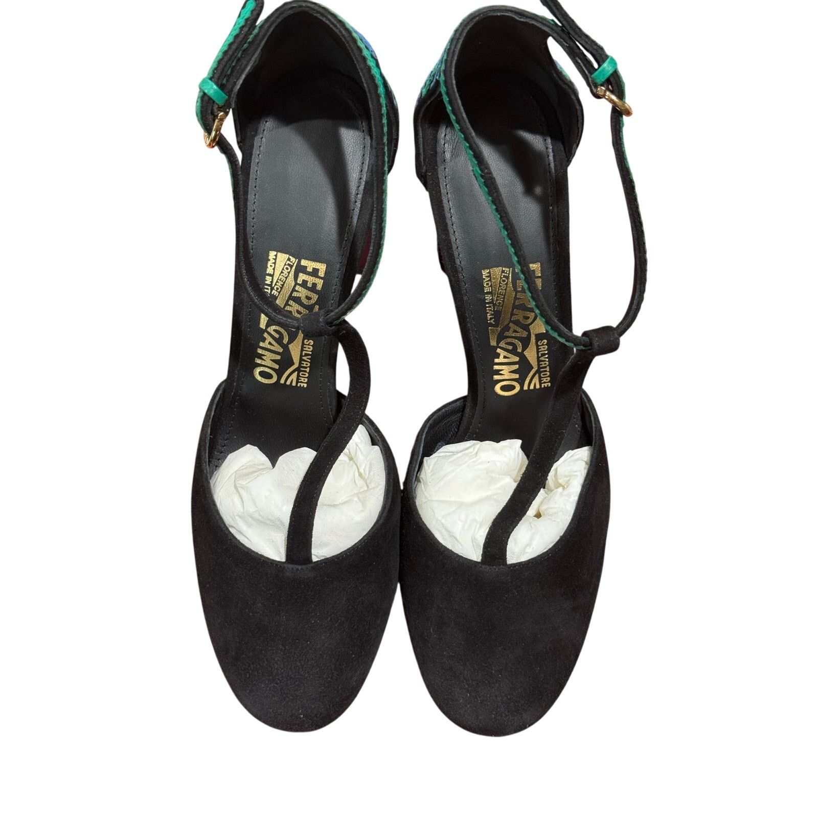 Salvatore Ferragamo Salvatore Ferragamo “Fergie” Black Suede Pumps sz. 7us Size US 7 / IT 37 - 3 Thumbnail