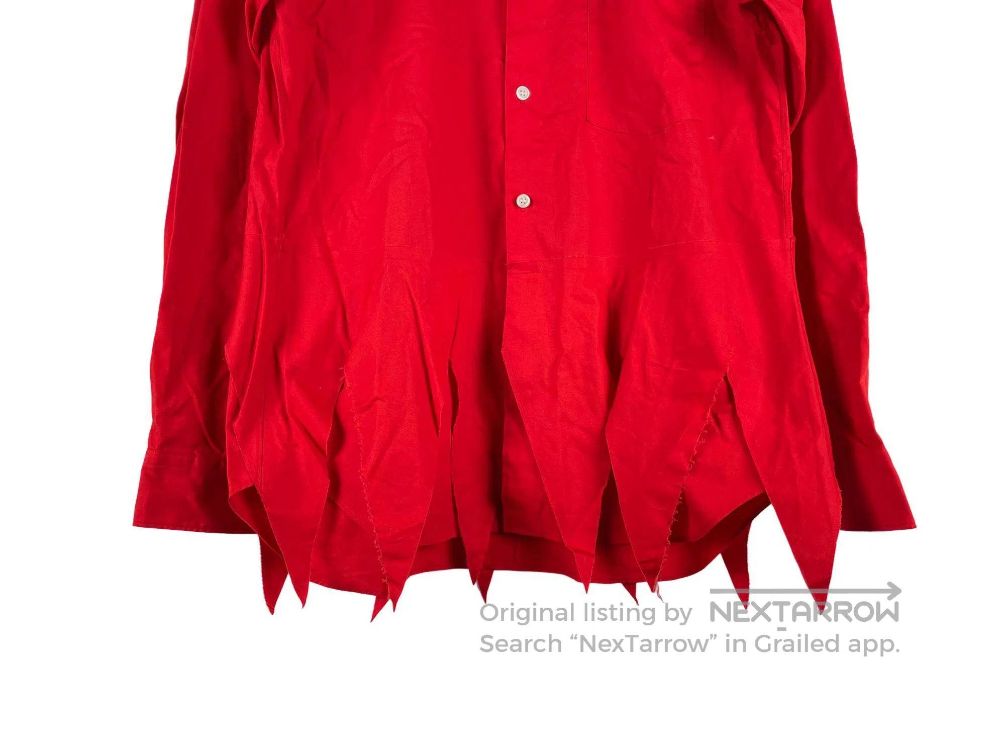 Other Comme Des Garcons Main Line Red Sawtooth Hem Deconstructed Size S / US 4 / IT 40 - 4 Thumbnail